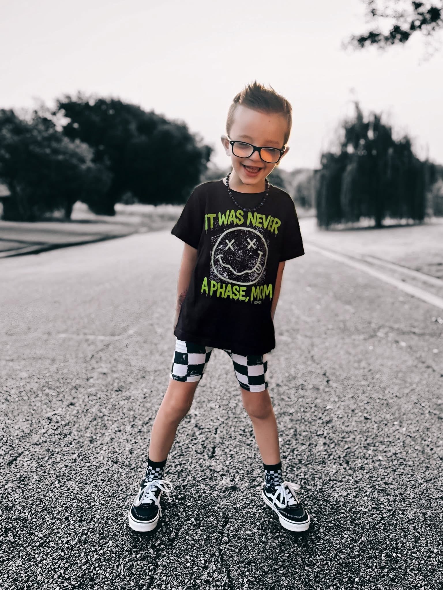 Never A Phase | Black Graphic T-Shirt