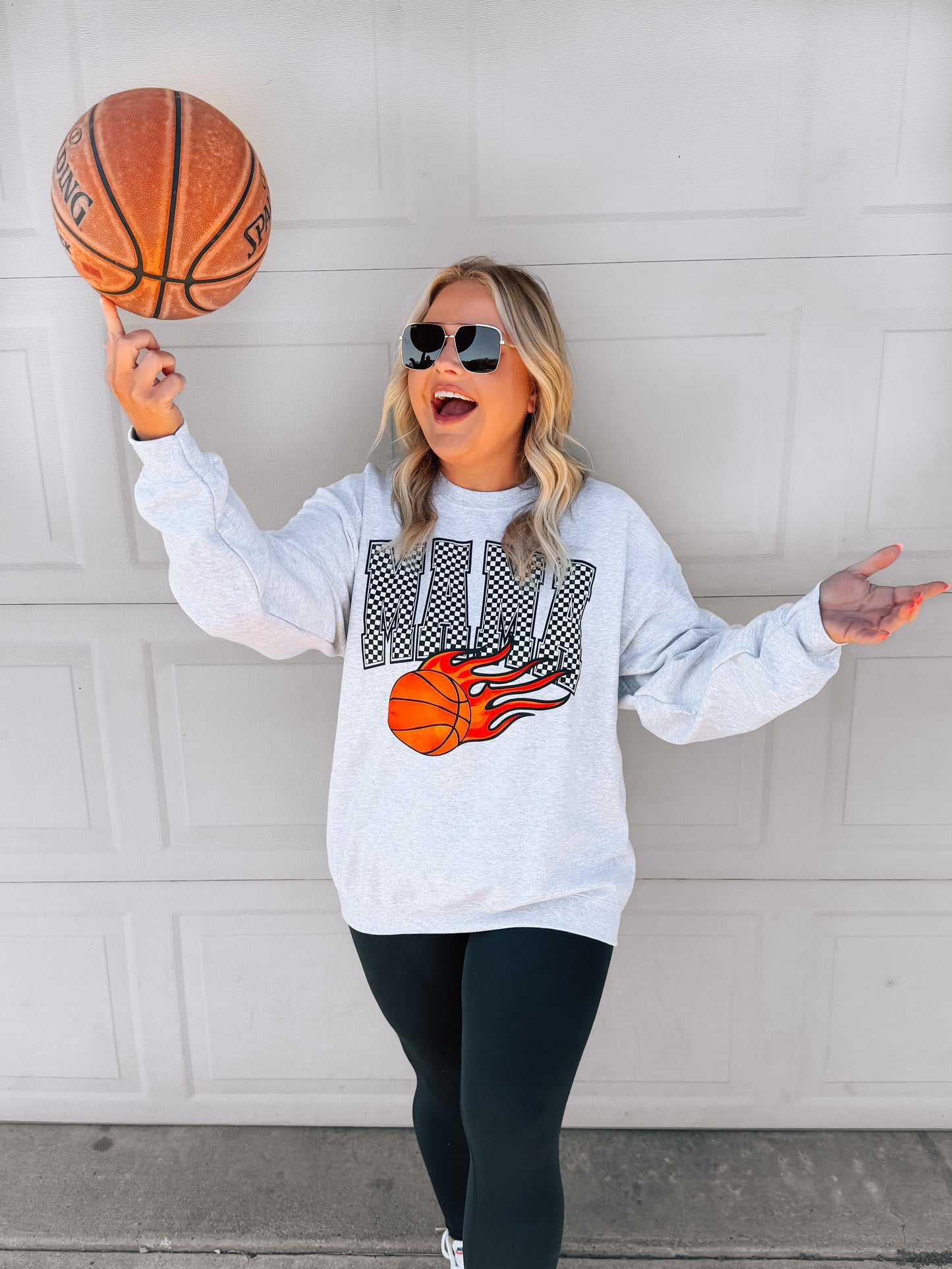 Mama Basketball | Grey Sweatshirt