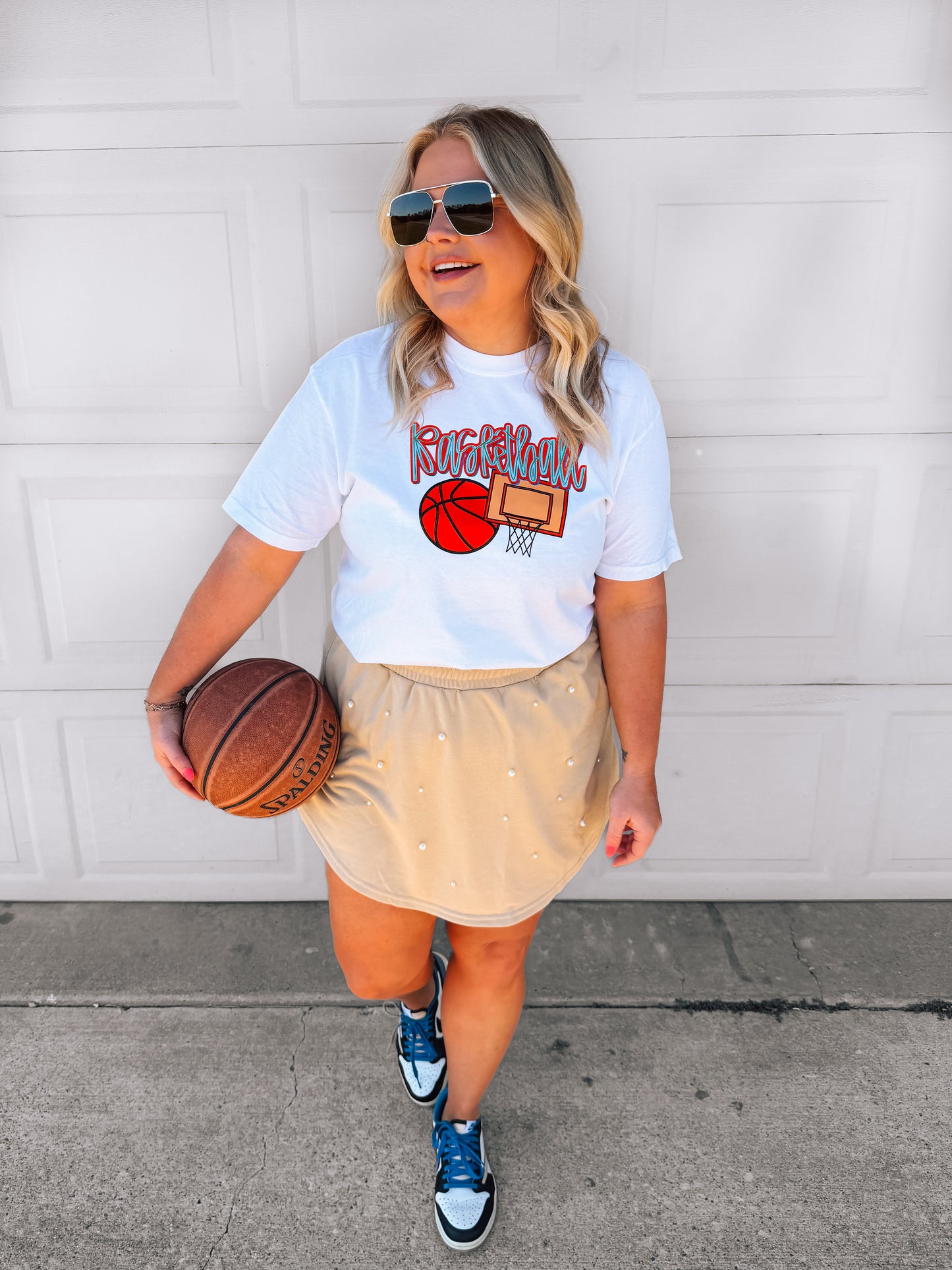 Take It to The Hoop | Comfort Color Tee- White