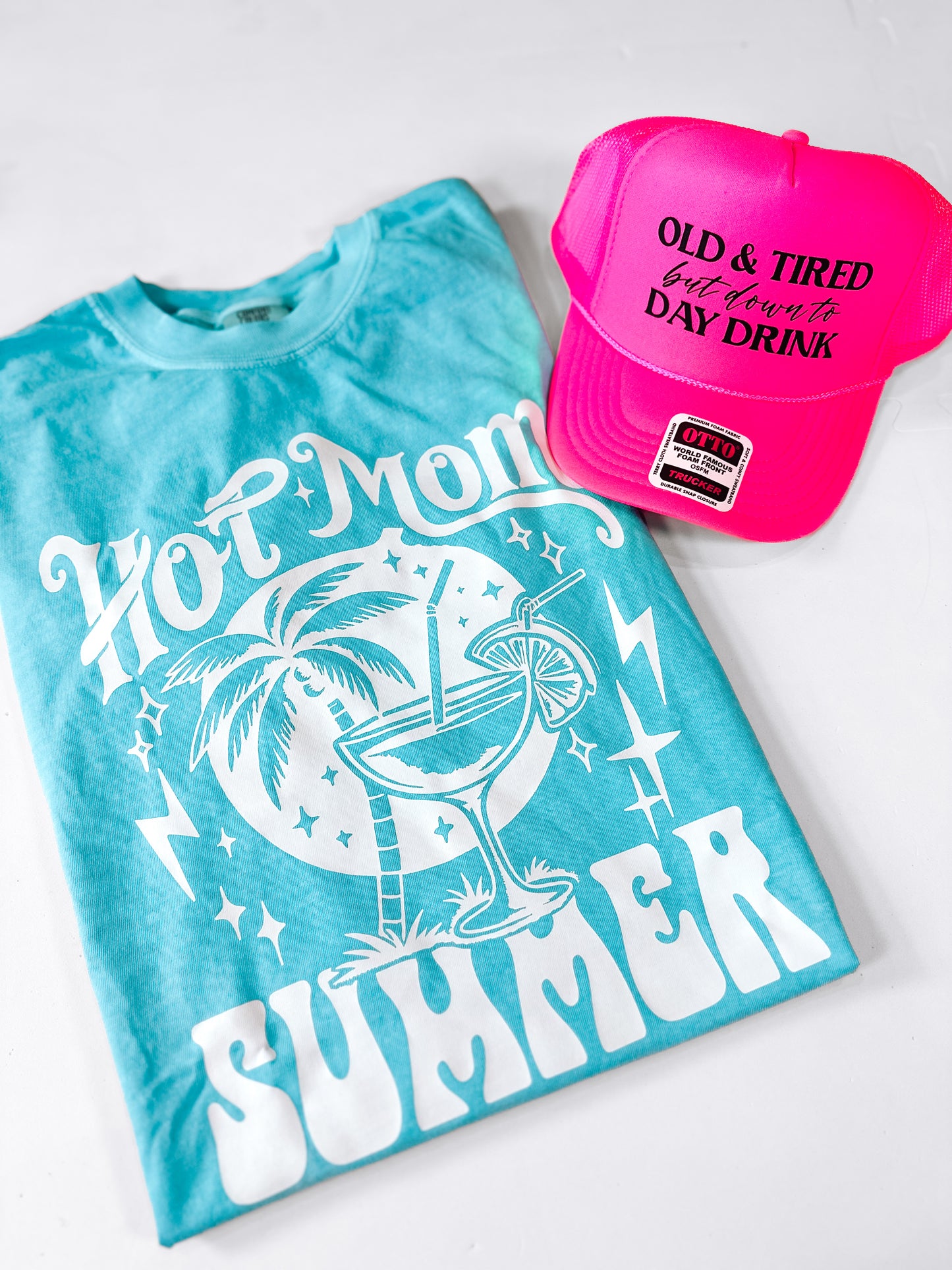 Hot Mom Summer | Lagoon Comfort Color Shirt