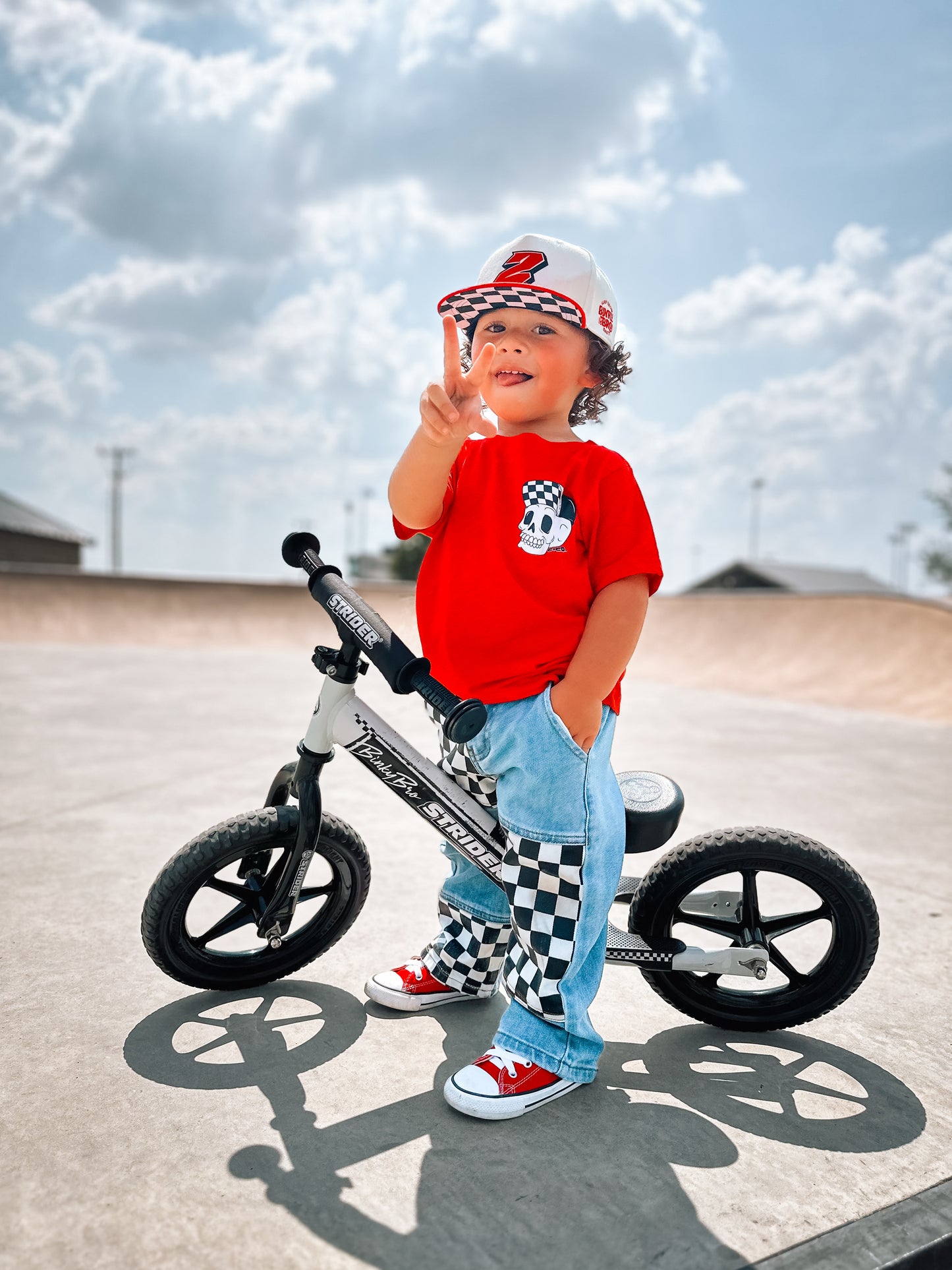 Snapbacks & Trouble | Red Graphic T-Shirt