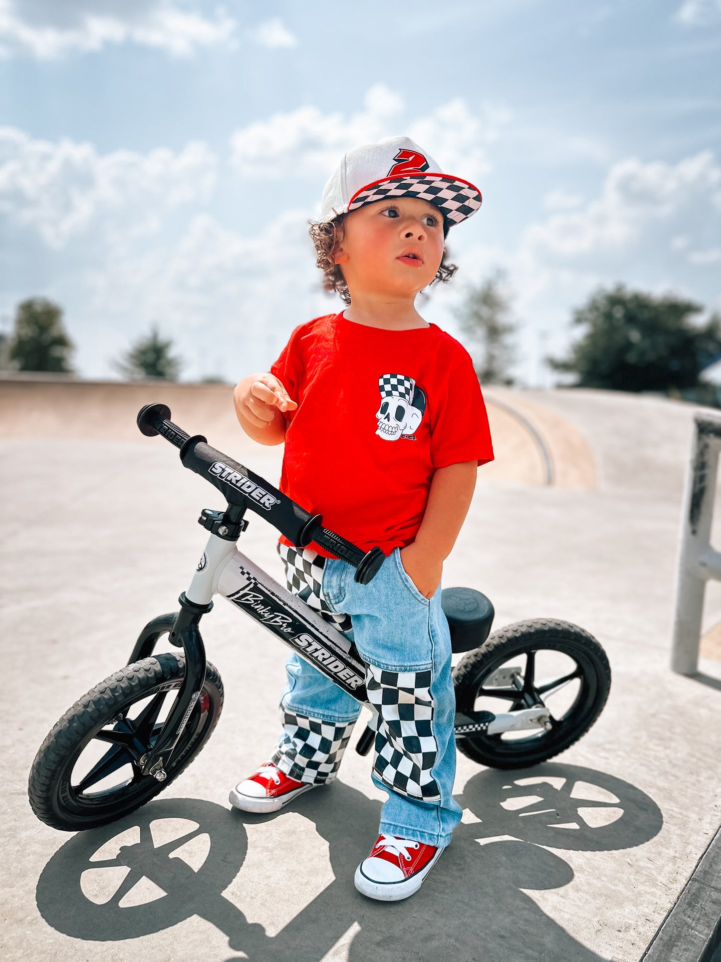 Snapbacks & Trouble | Red Graphic T-Shirt
