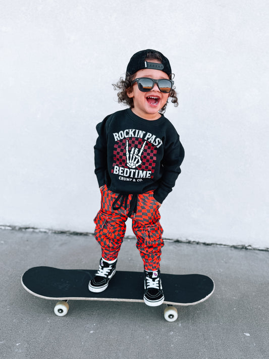 Rockin' Past Bedtime | Black Sweatshirt