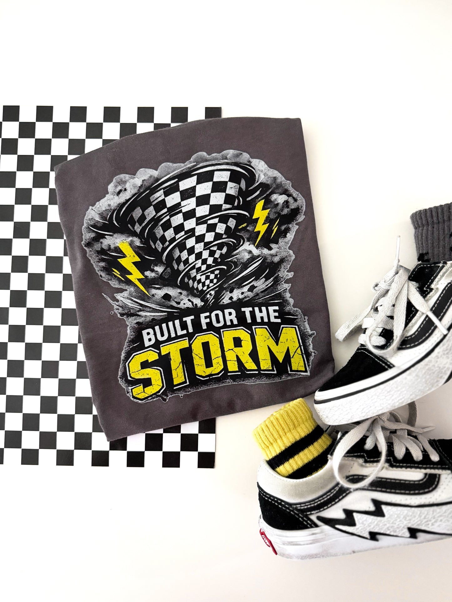 Built For The Storm | Charcoal Graphic T-Shirt