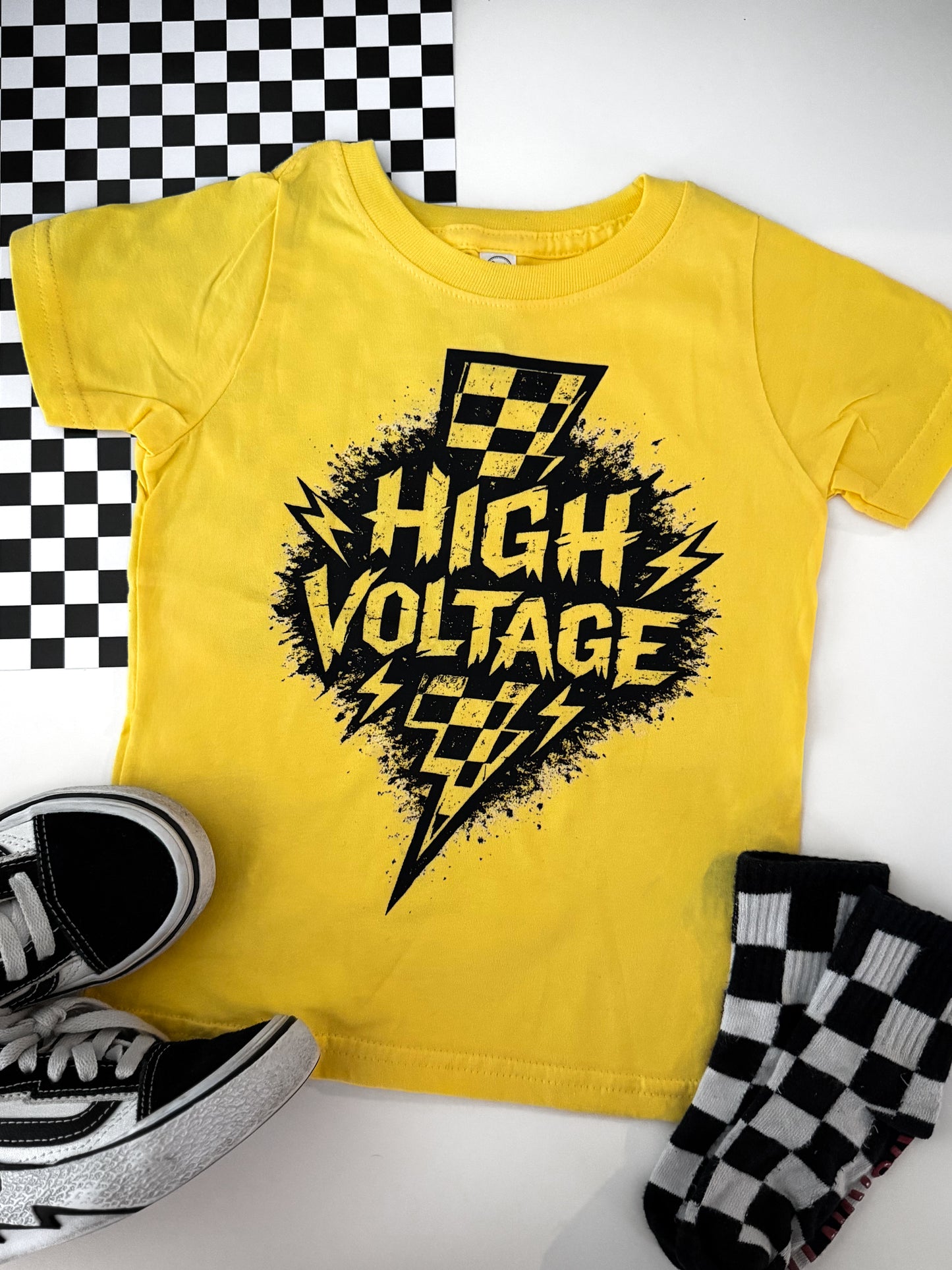 High Voltage | Gold Graphic T-Shirt