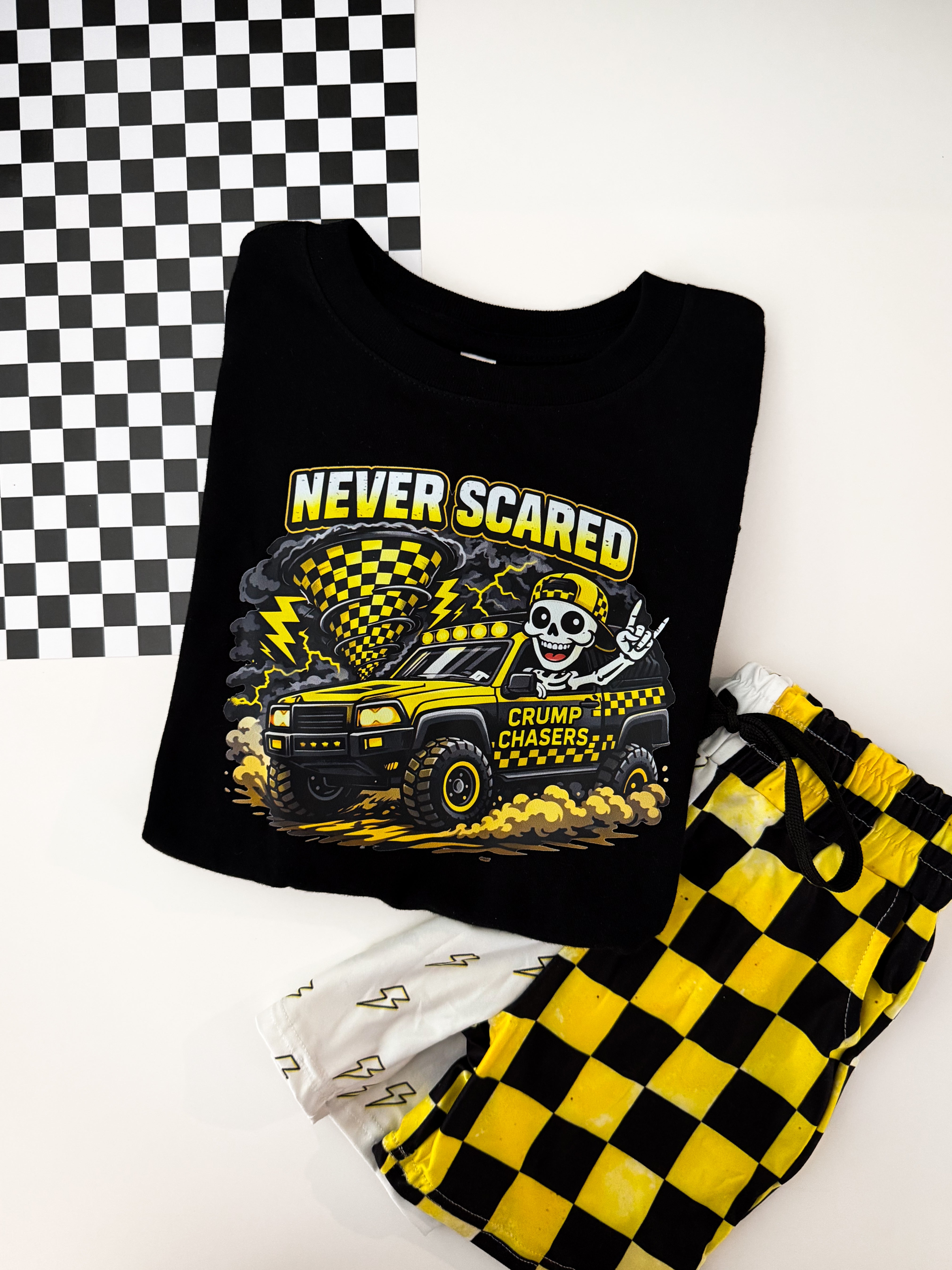 Never Scared | Black Graphic T-Shirt