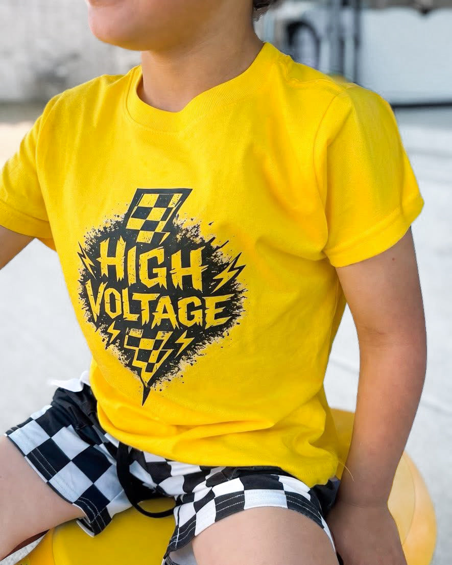 High Voltage | Gold Graphic T-Shirt