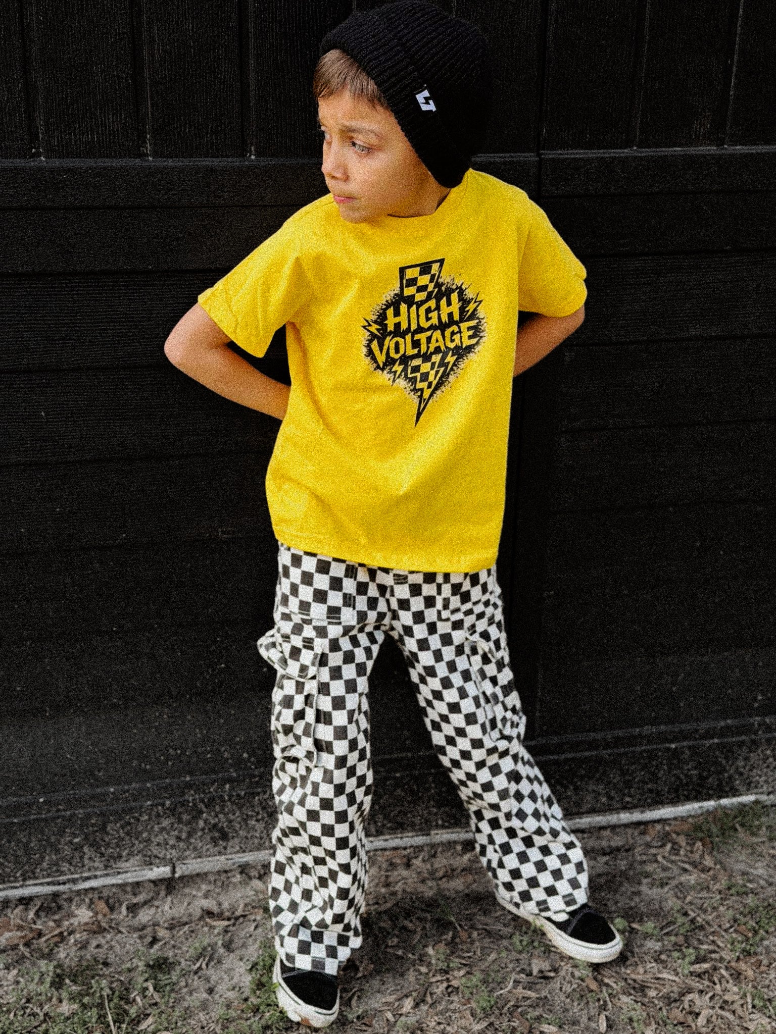 High Voltage | Gold Graphic T-Shirt