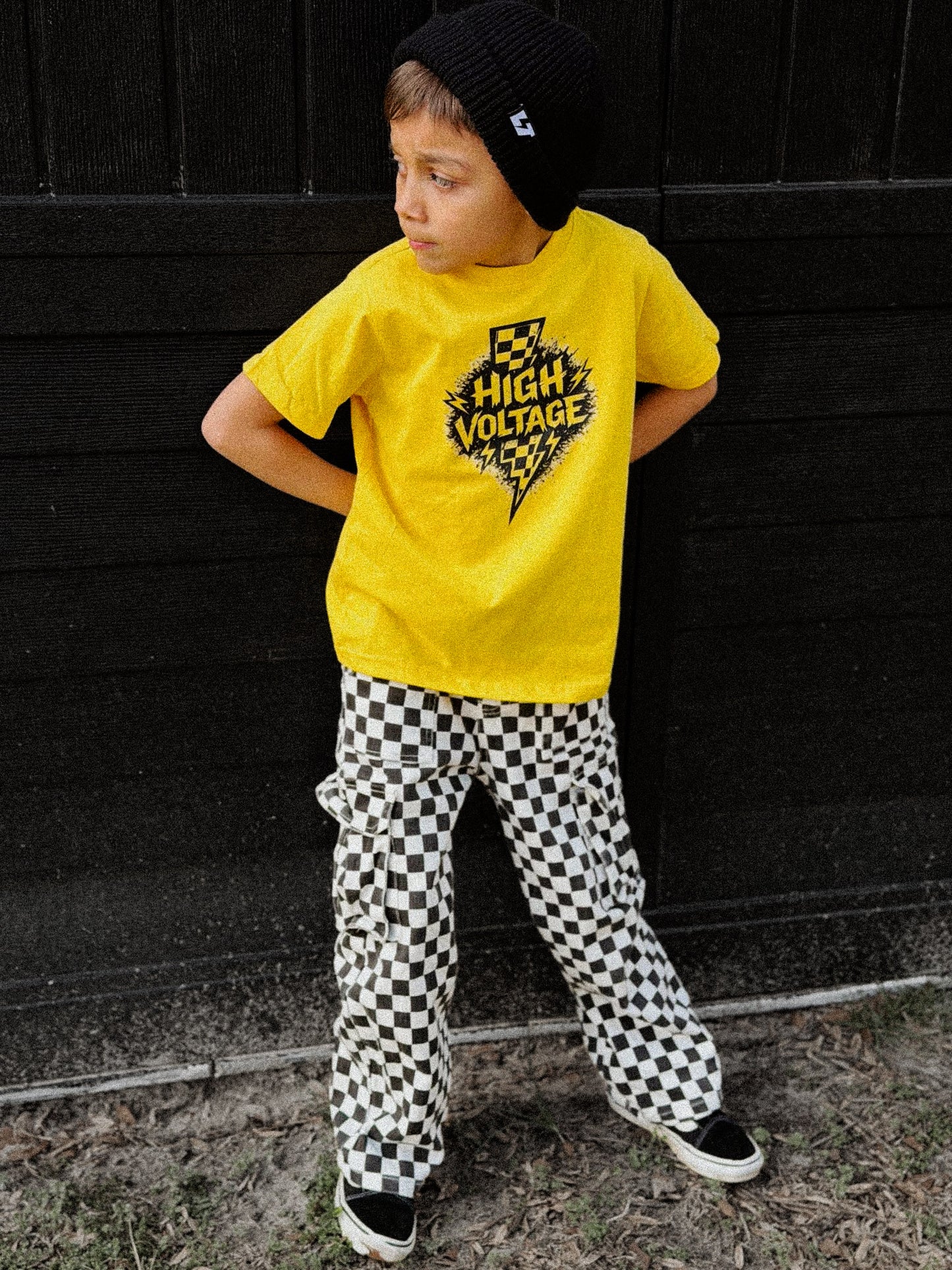 High Voltage | Gold Graphic T-Shirt