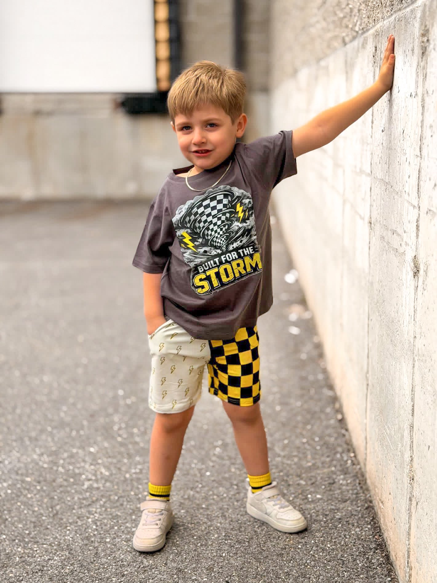 Built For The Storm | Charcoal Graphic T-Shirt