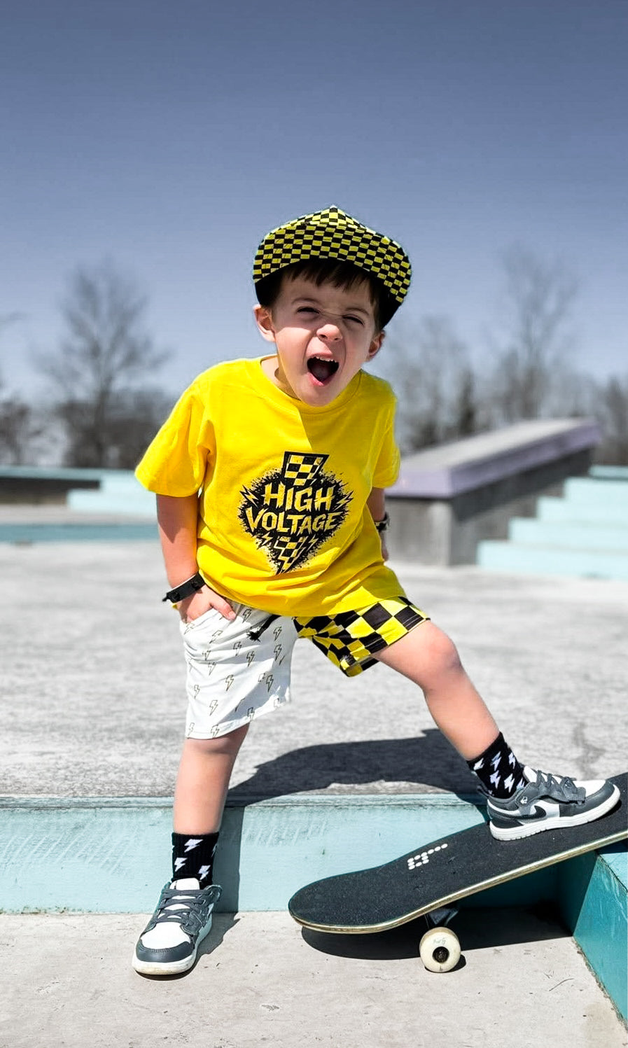 High Voltage | Gold Graphic T-Shirt