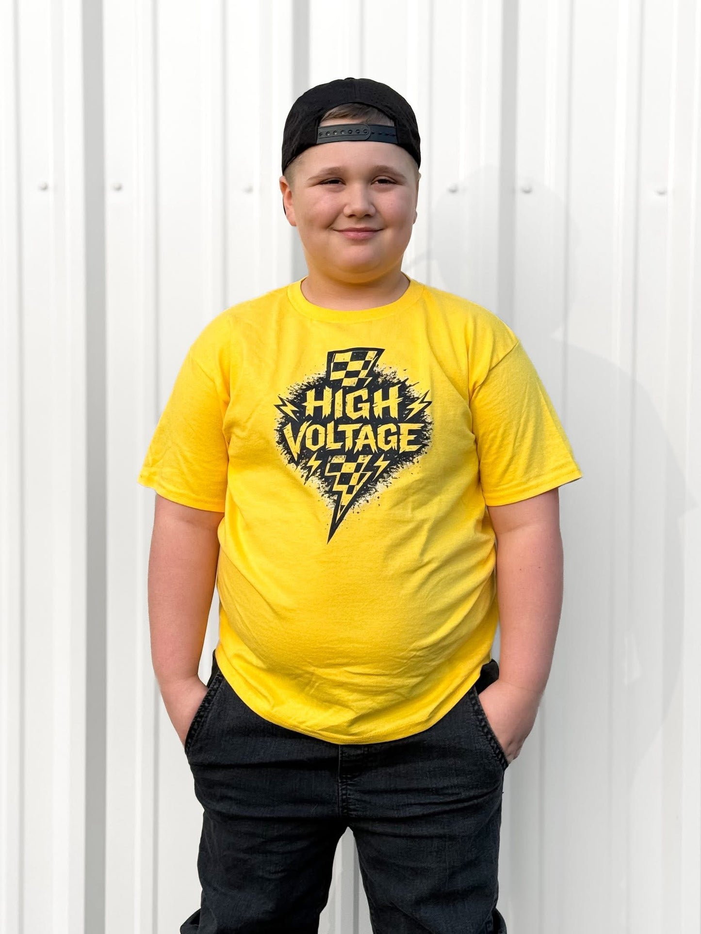 High Voltage | Gold Graphic T-Shirt