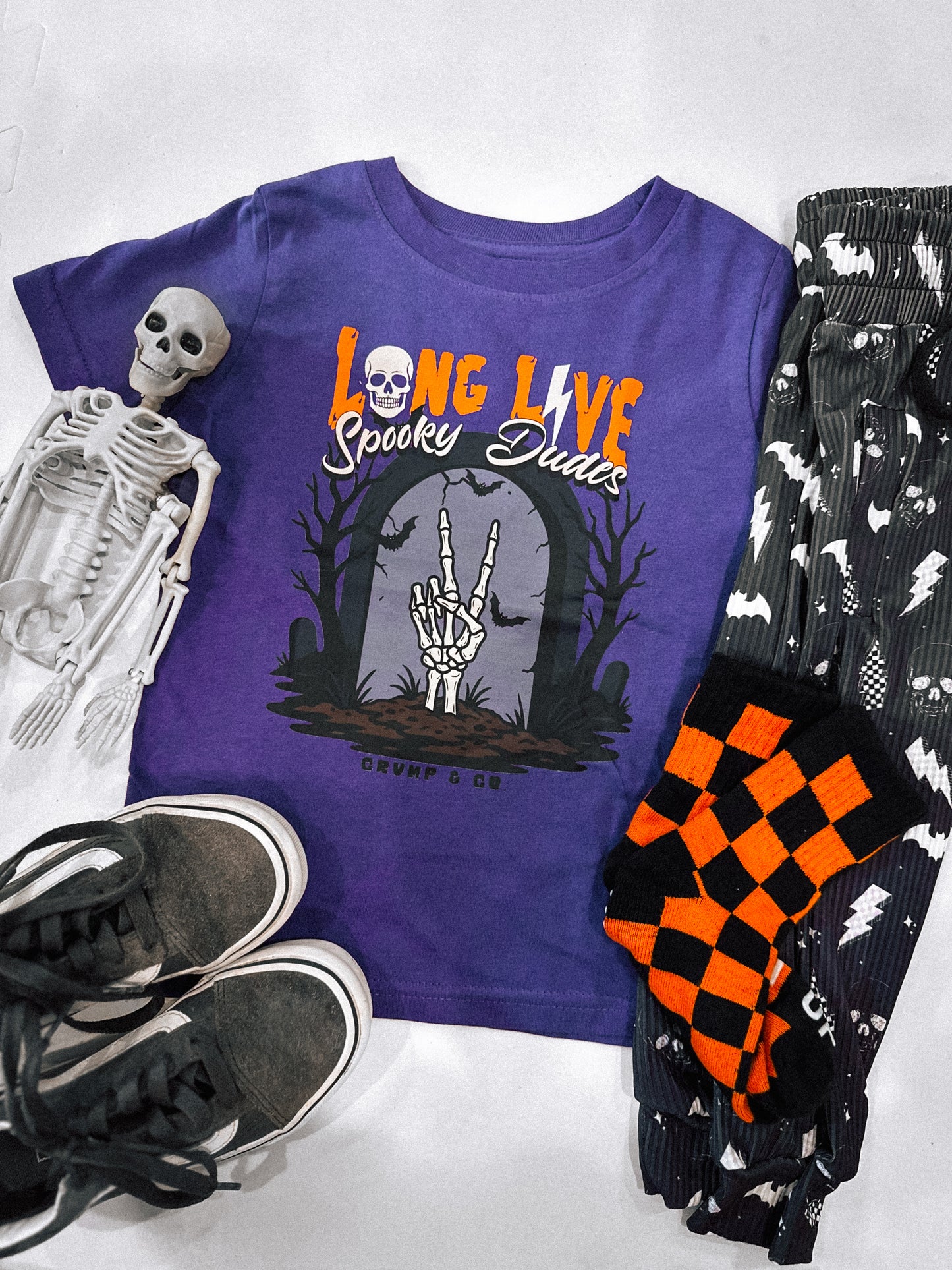 Spooky Dudes | Purple Graphic T-Shirt