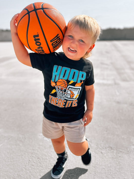 Hoop, There It Is| Black Graphic T-shirt