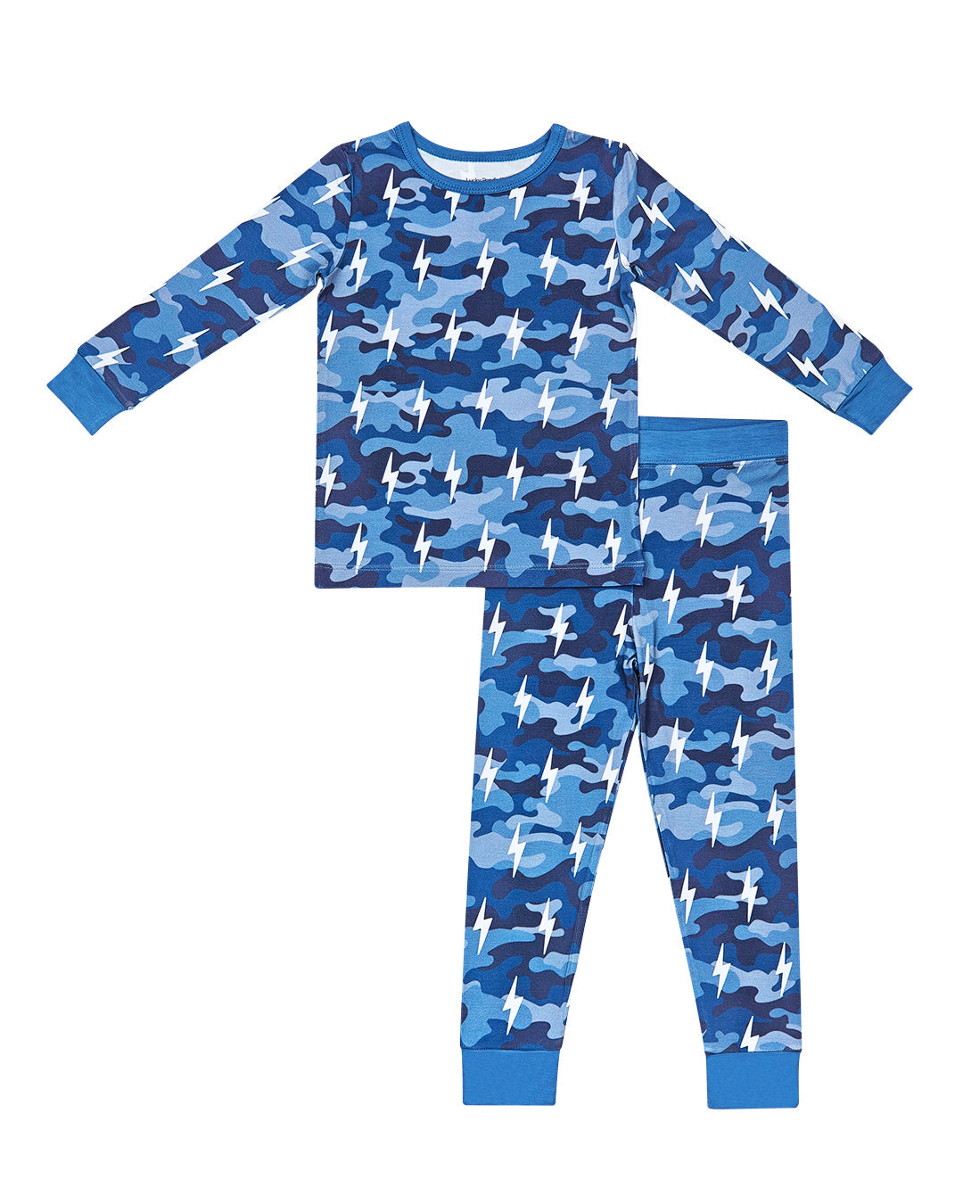 Bamboo Two Piece Set | Blue Camo Bolts