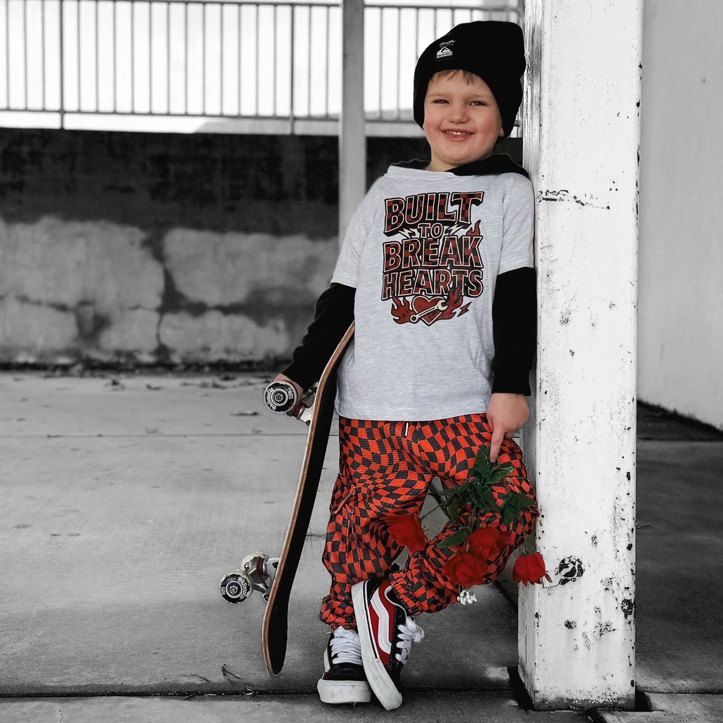 Built To Break Hearts | Ash Graphic T-Shirt