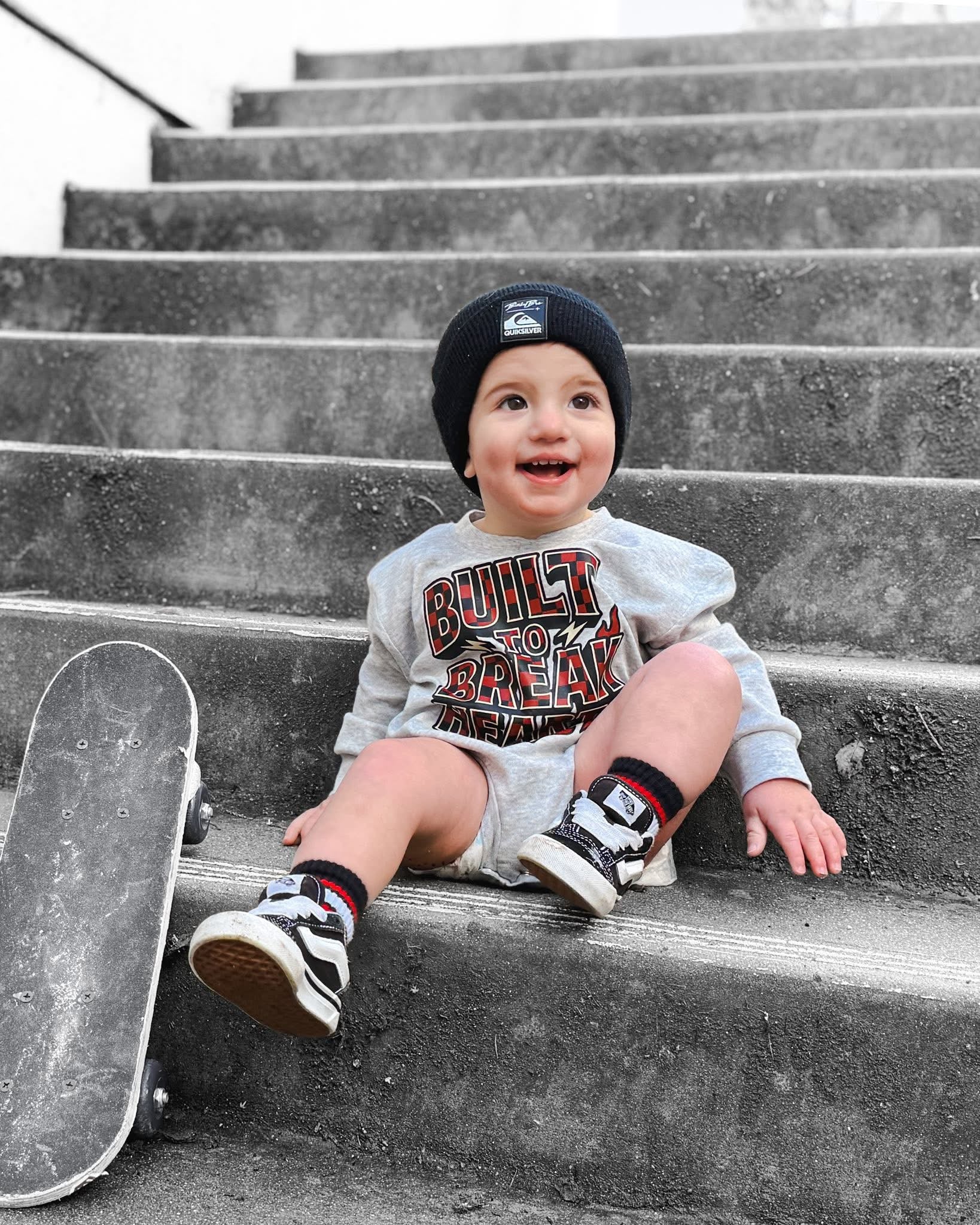 Break Hearts | Grey Bubble Romper