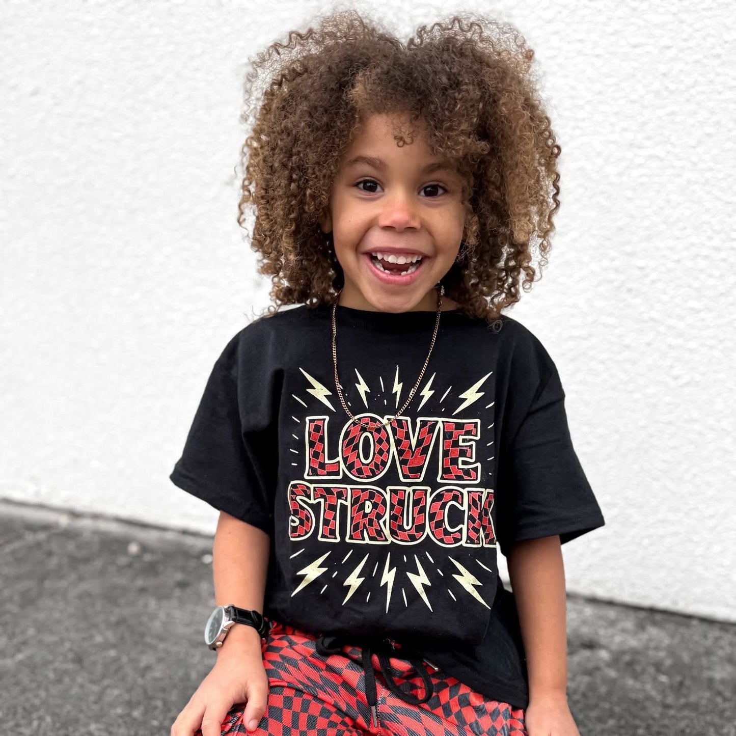 Love Struck | Black Graphic T-Shirt