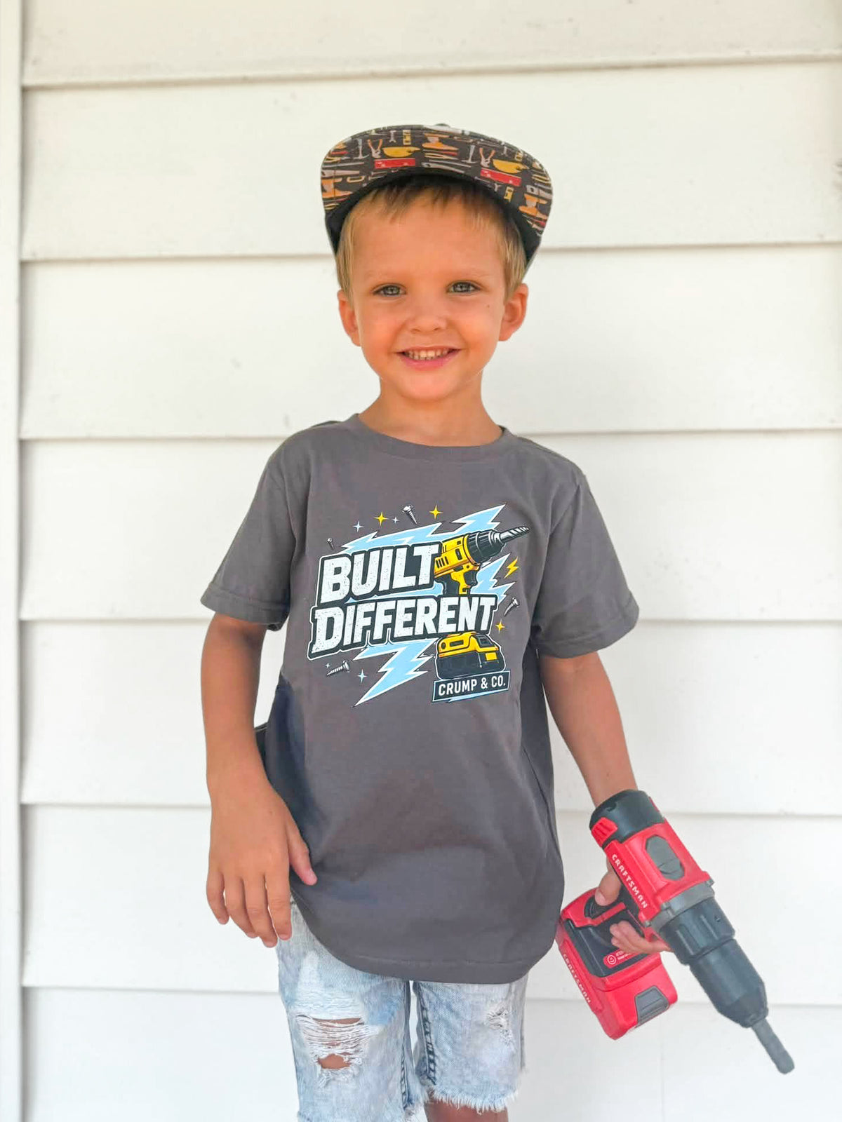 Built Different | Charcoal T-Shirt