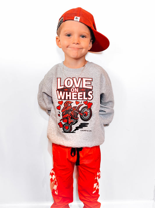 Love On Wheels| Grey Sweatshirt