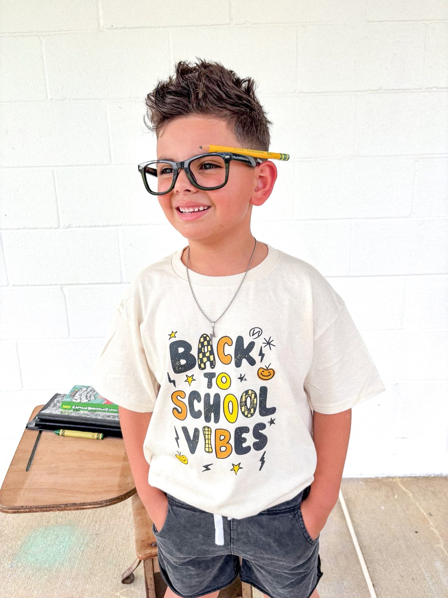 Back 2 School | Ivory Graphic T-shirt