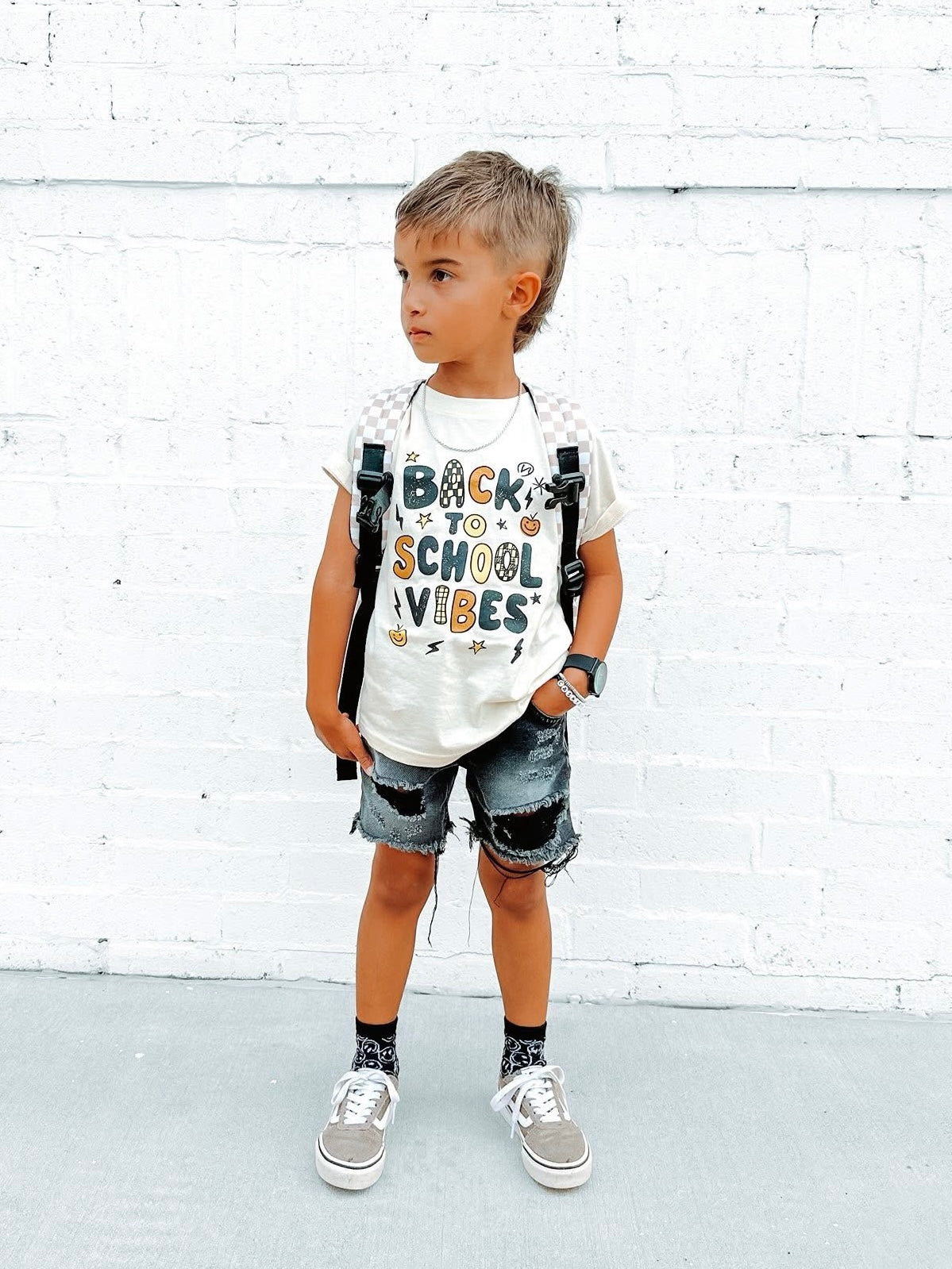 Back 2 School | Ivory Graphic T-shirt