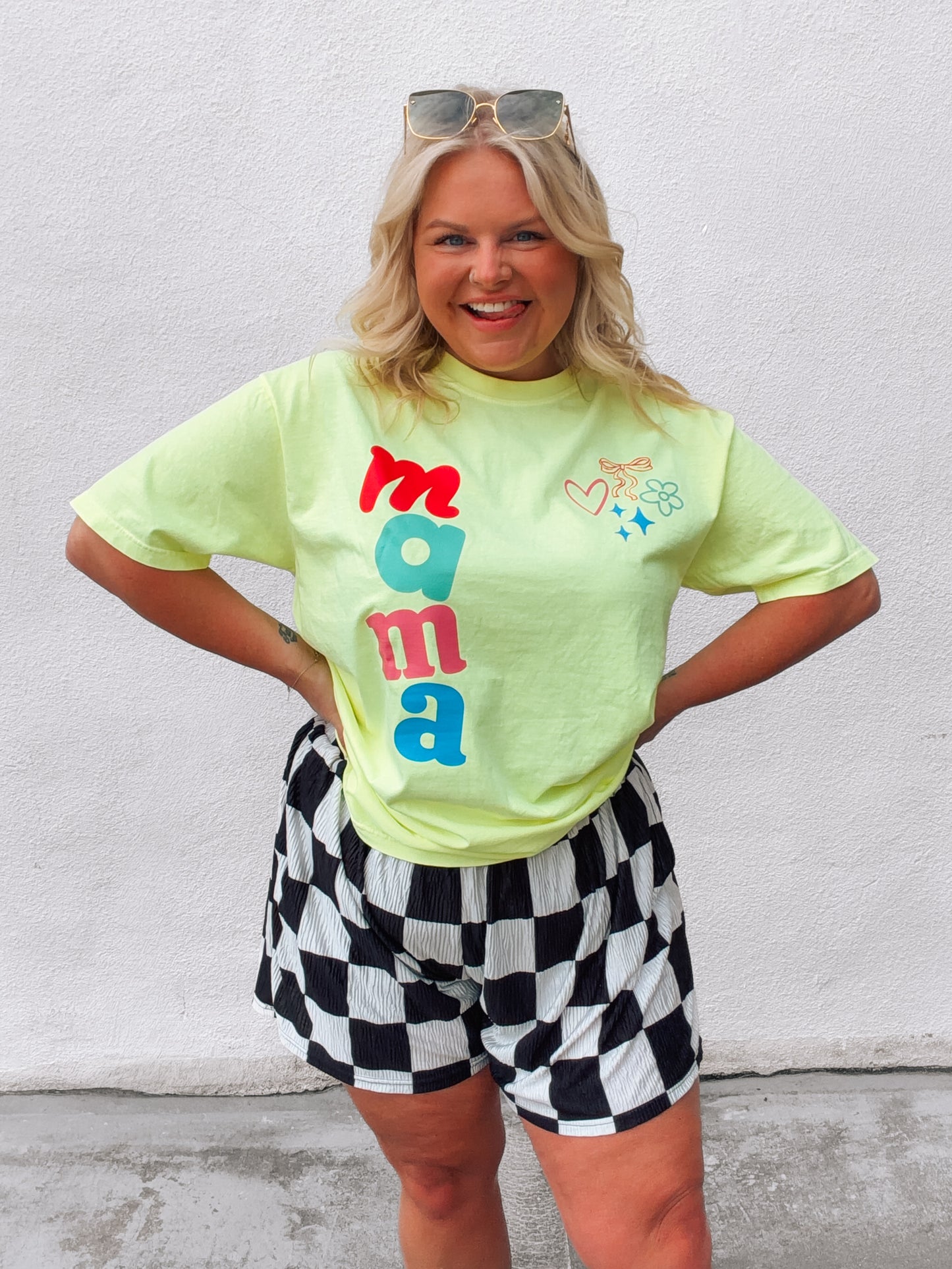 Flower Mama | Neon Lemon Comfort Color