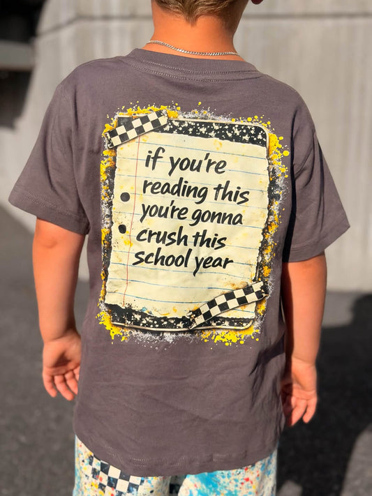 If You're Reading This | Charcoal Graphic T-Shirt