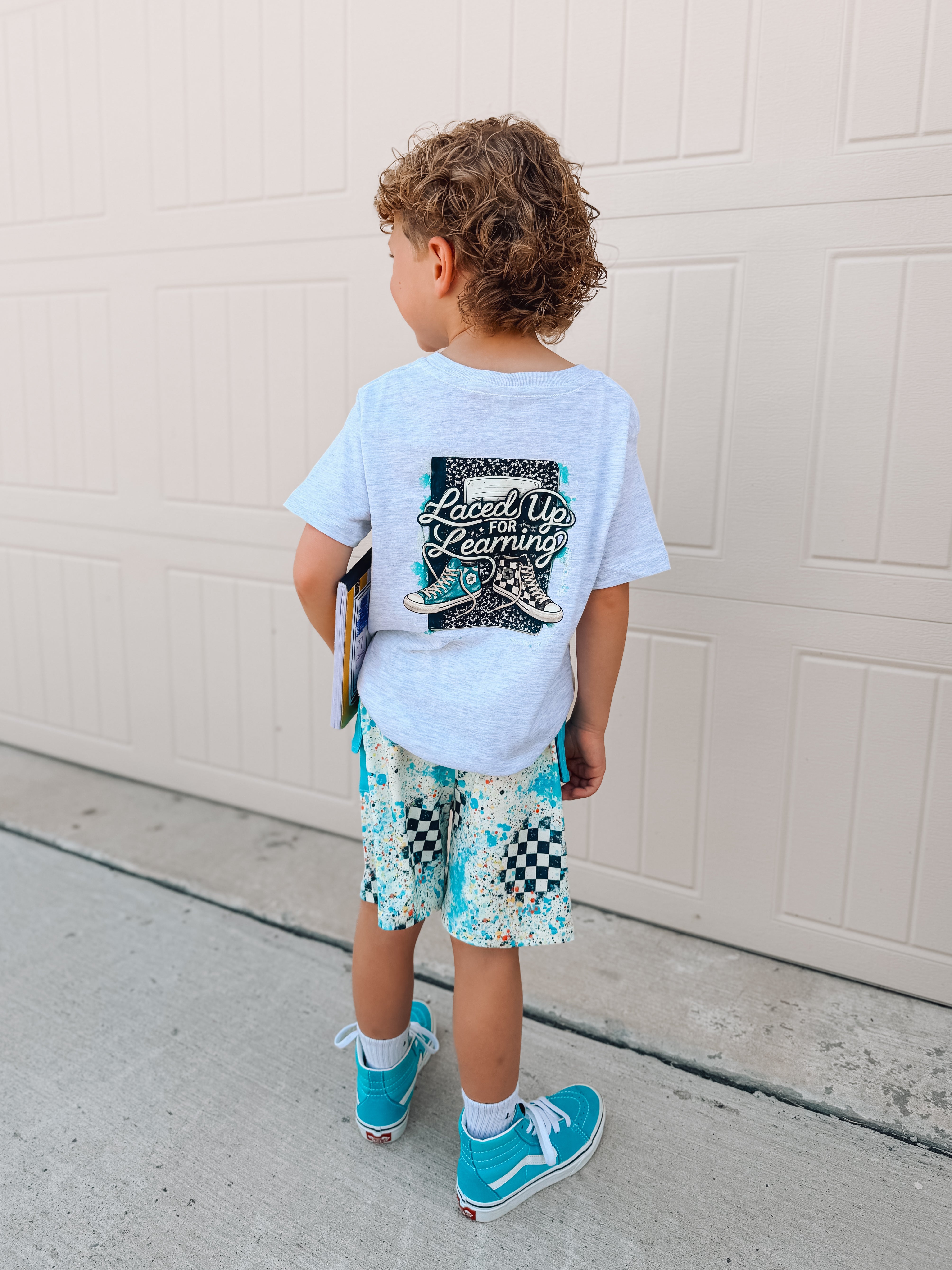Laced Up For Learning | Ash Grahpic T-Shirt