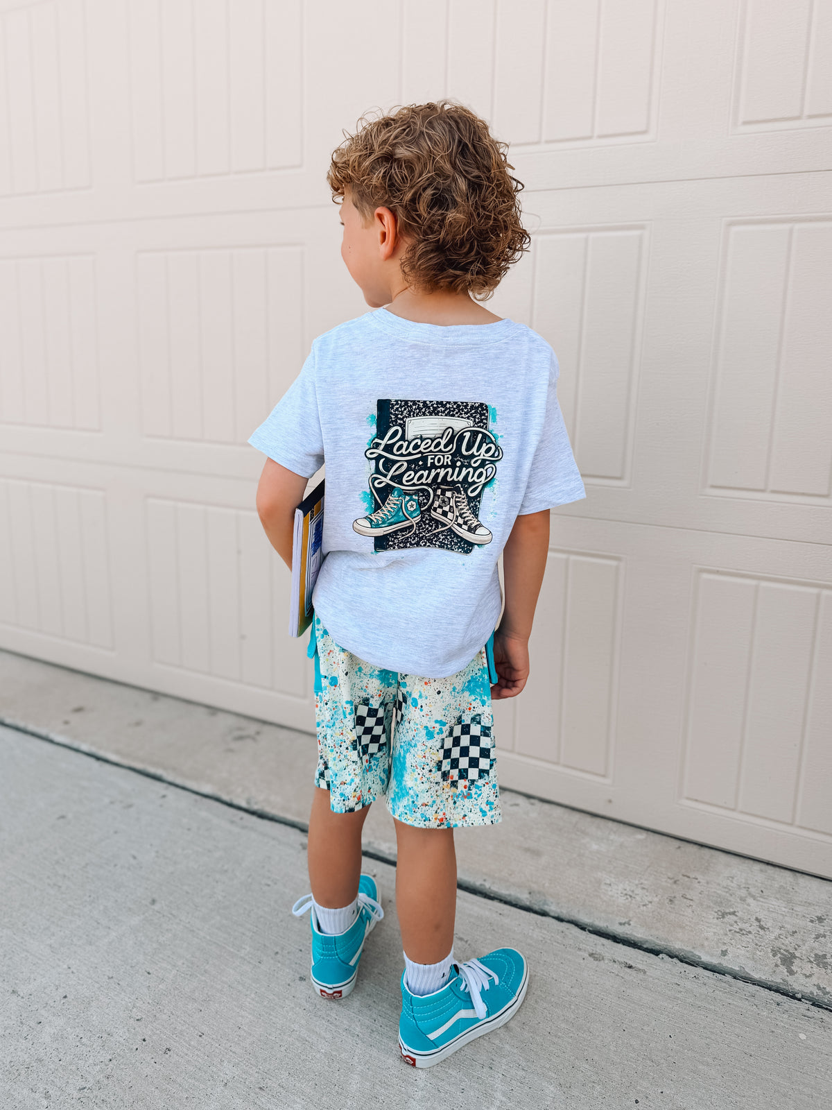 Laced Up For Learning | Ash Grahpic T-Shirt