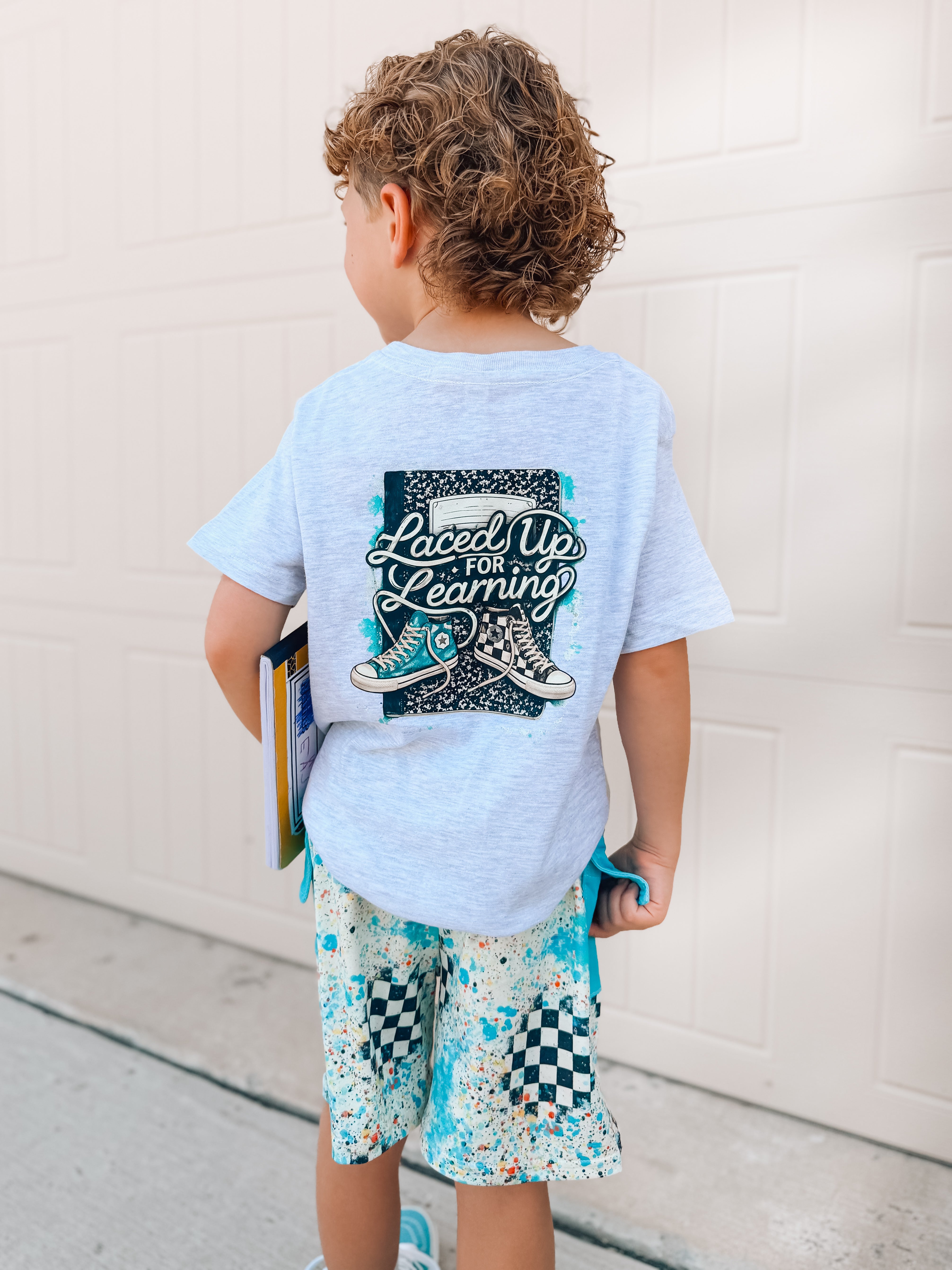 Laced Up For Learning | Ash Grahpic T-Shirt