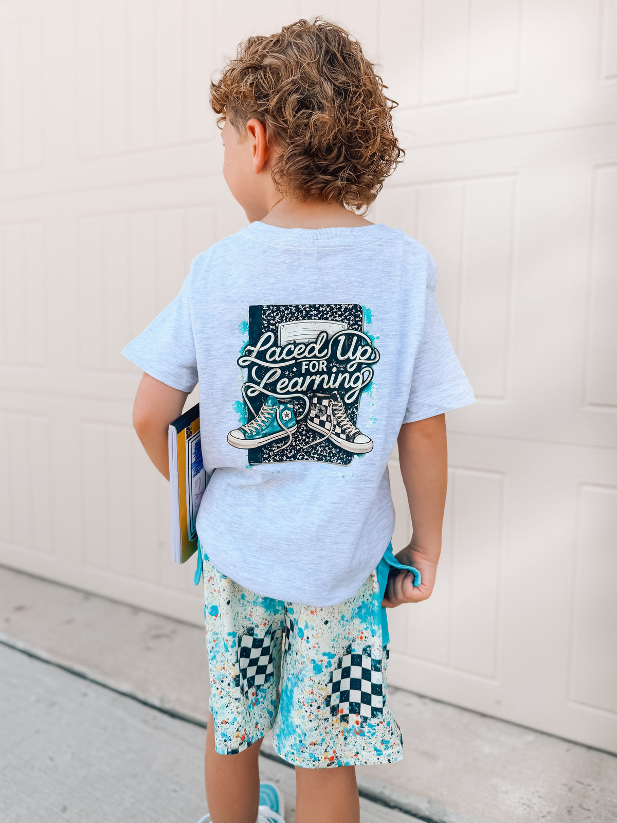 Laced Up For Learning | Ash Grahpic T-Shirt