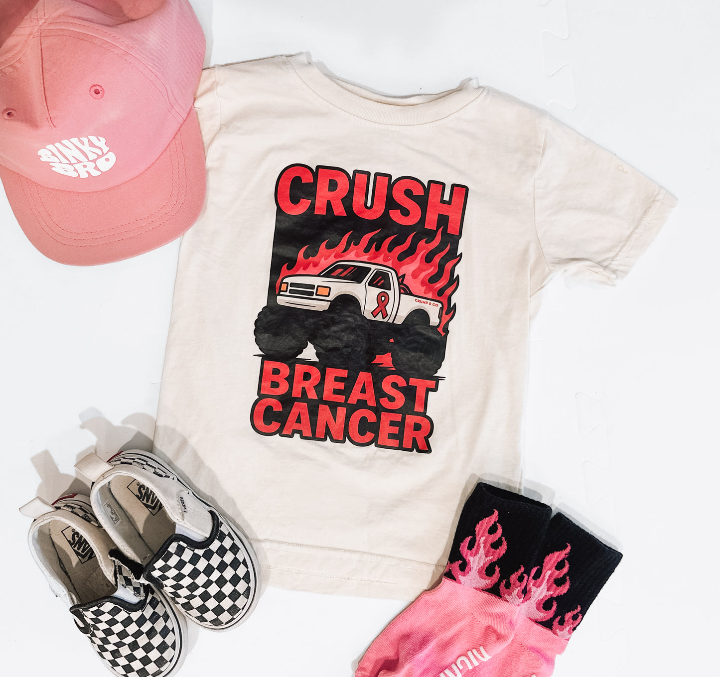 Crush Breast Cancer | Natural T-Shirt