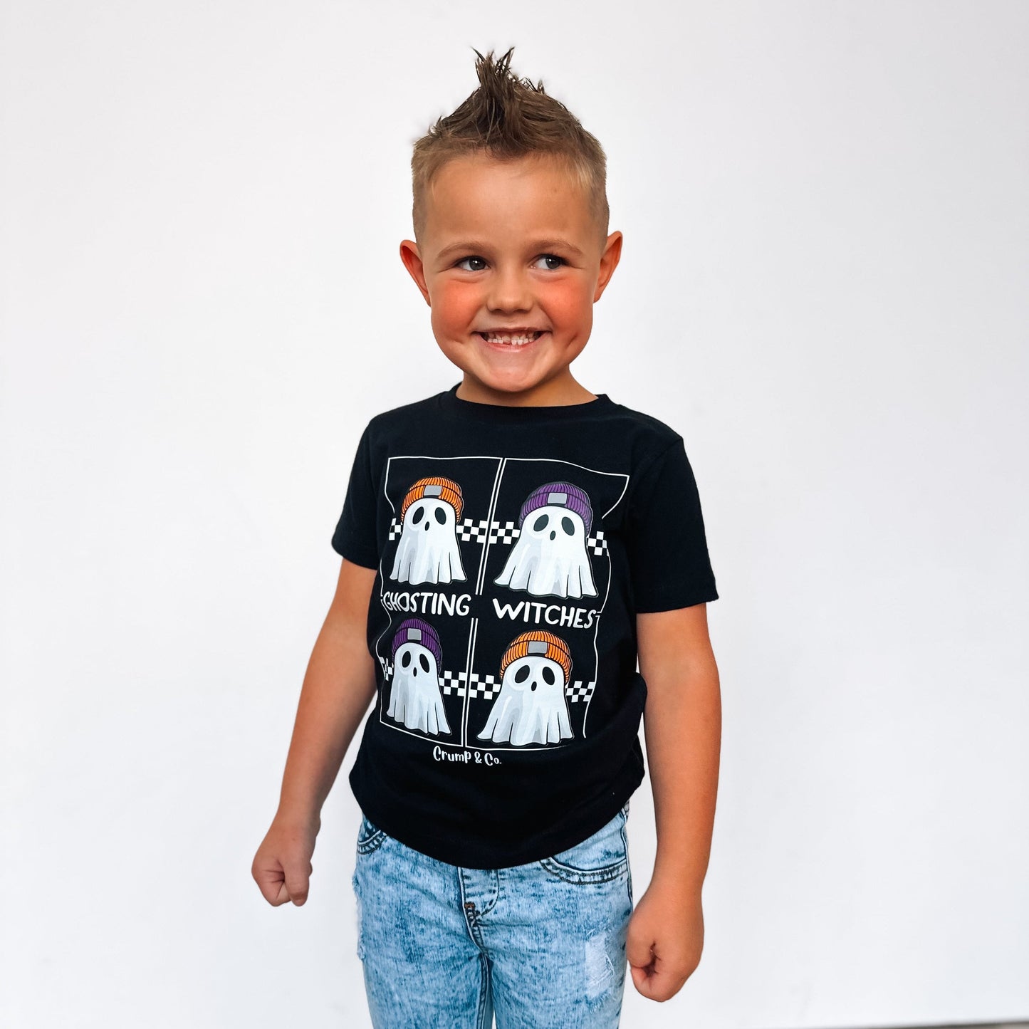 Ghosting Witches | Black Graphic T-shirt