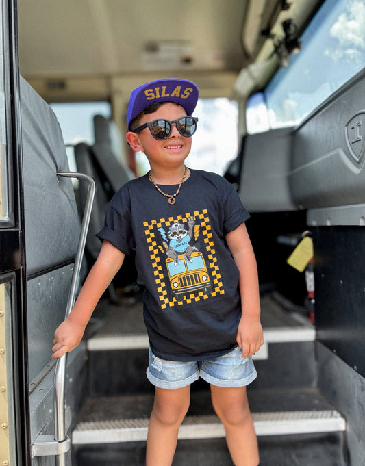 Cool Bus | Black Graphic T-shirt