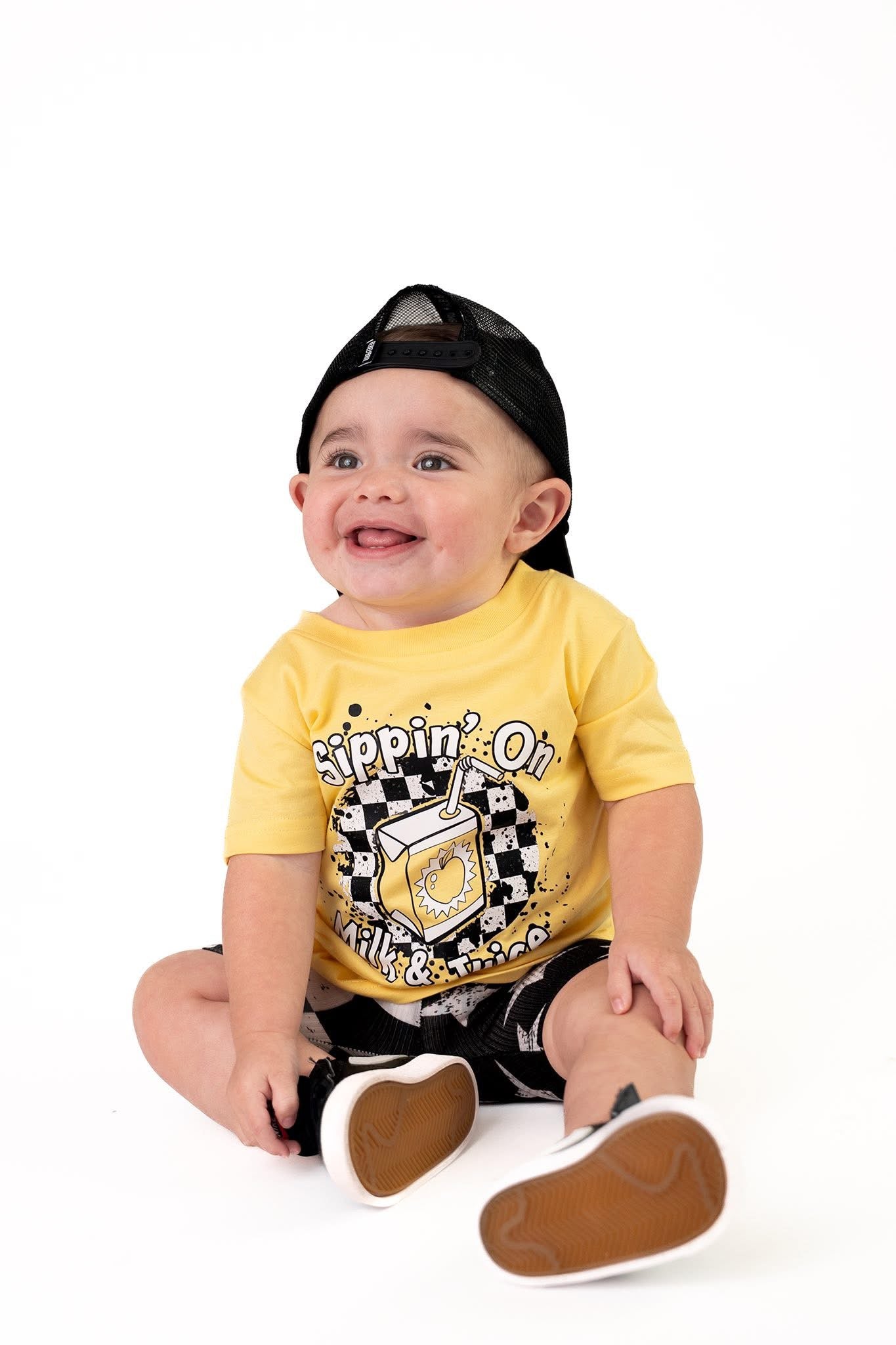 Milk & Juice | Yellow Graphic T-shirt