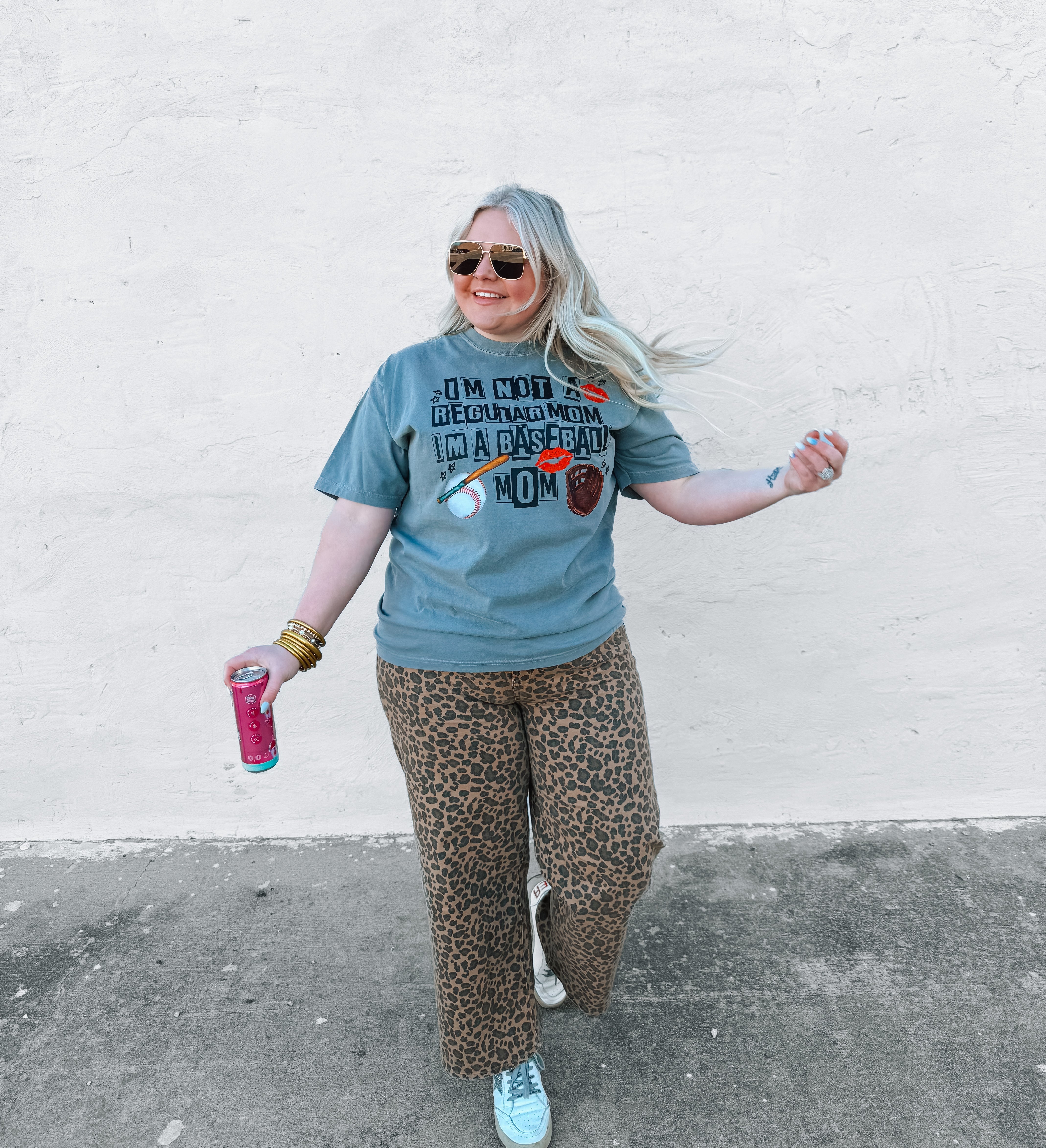 Not A Regular Mom | Comfort Color Grey T-shirt