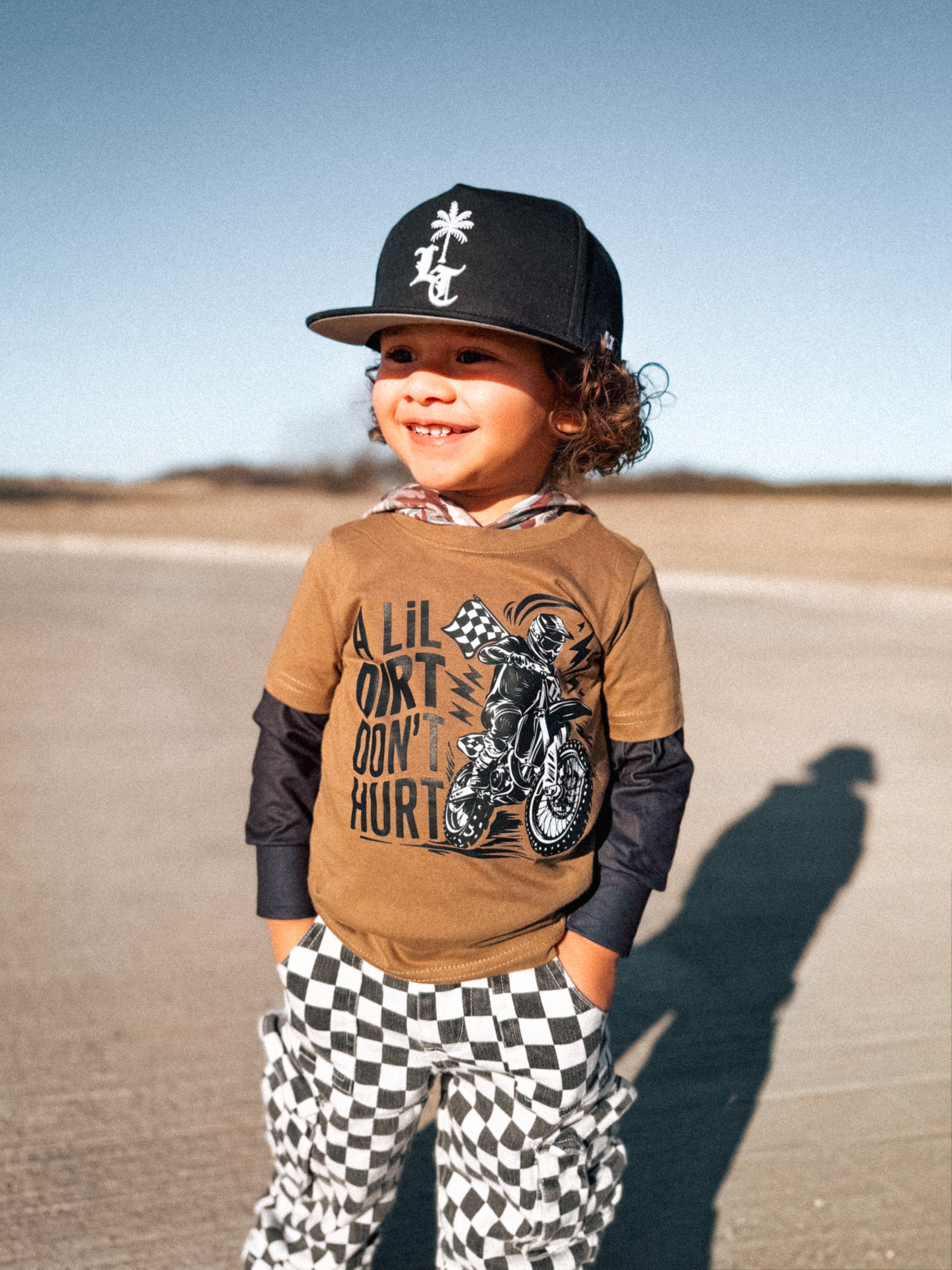 Lil Dirt | Brown Graphic T-Shirt