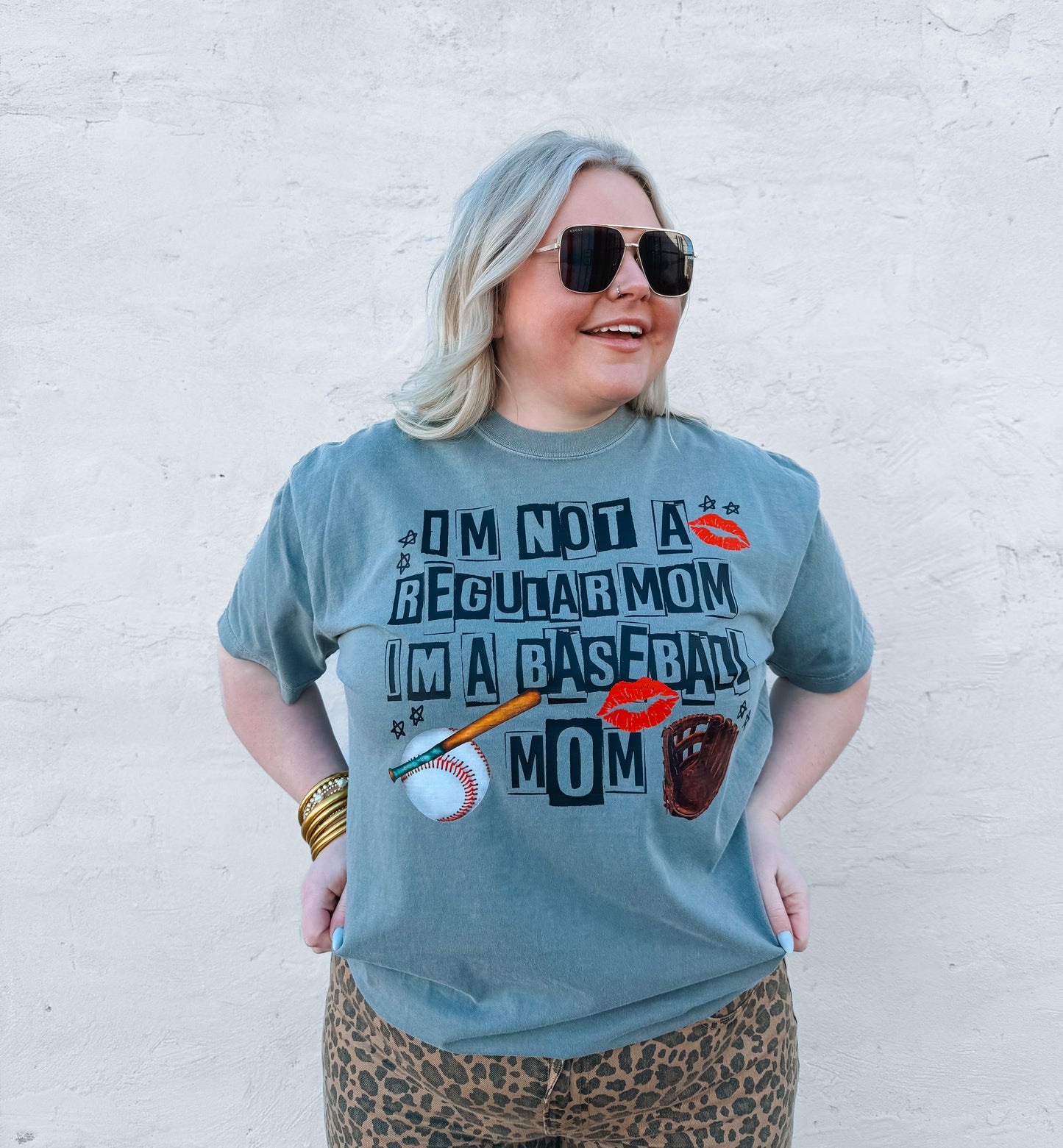 Not A Regular Mom | Comfort Color Grey T-shirt