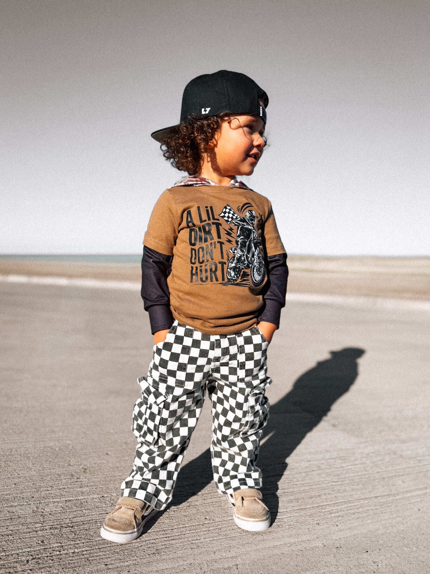 Lil Dirt | Brown Graphic T-Shirt