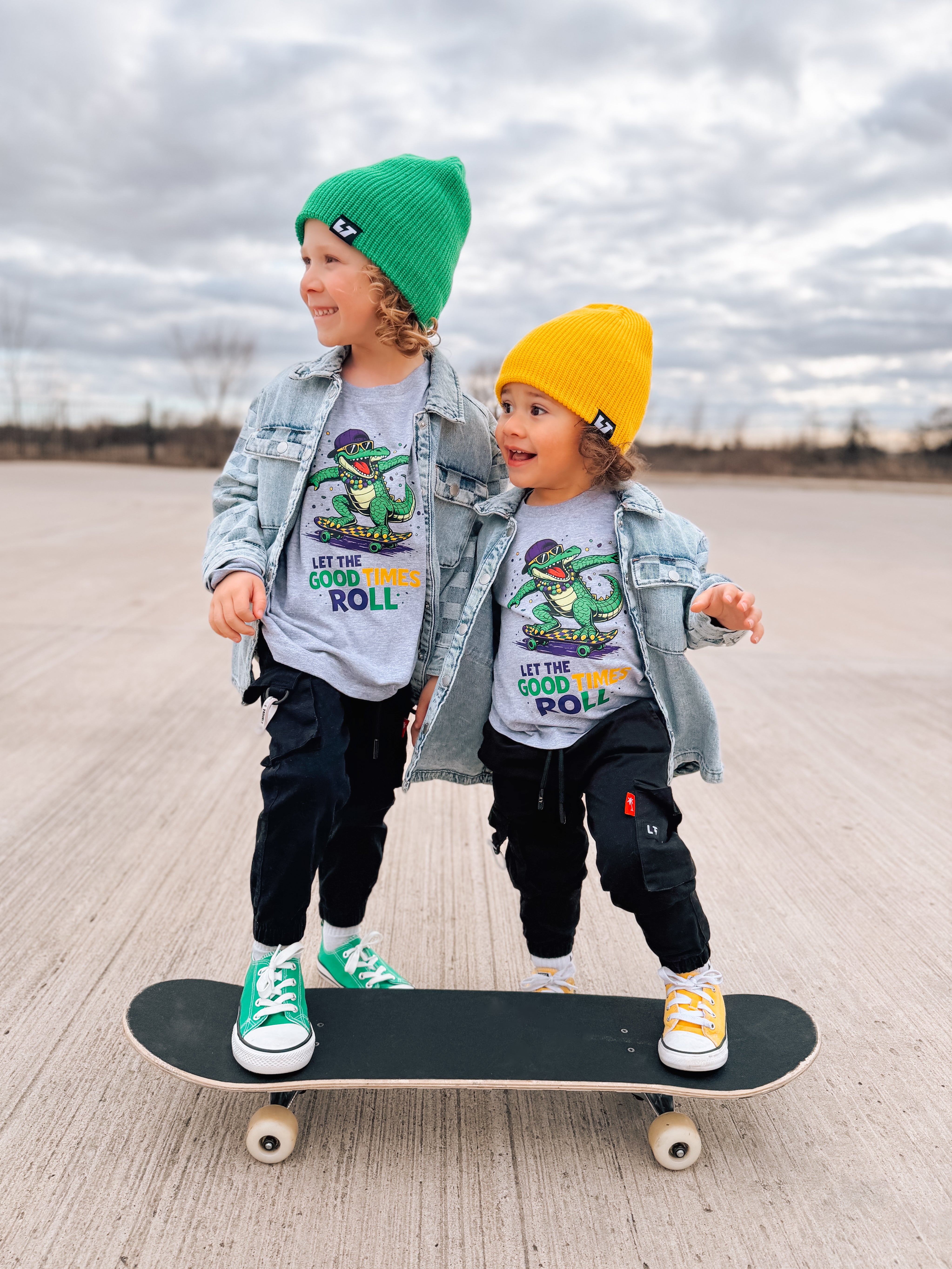 Good Times Roll | Heather Graphic T-Shirt