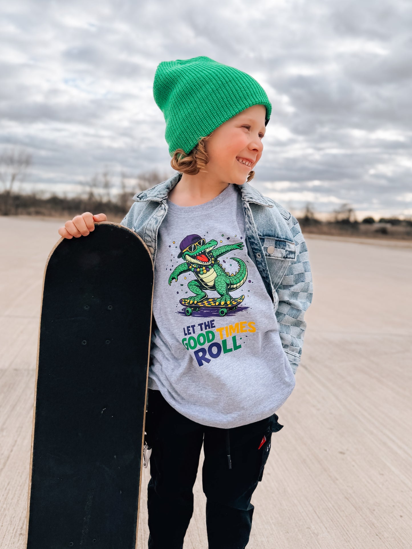 Good Times Roll | Heather Graphic T-Shirt