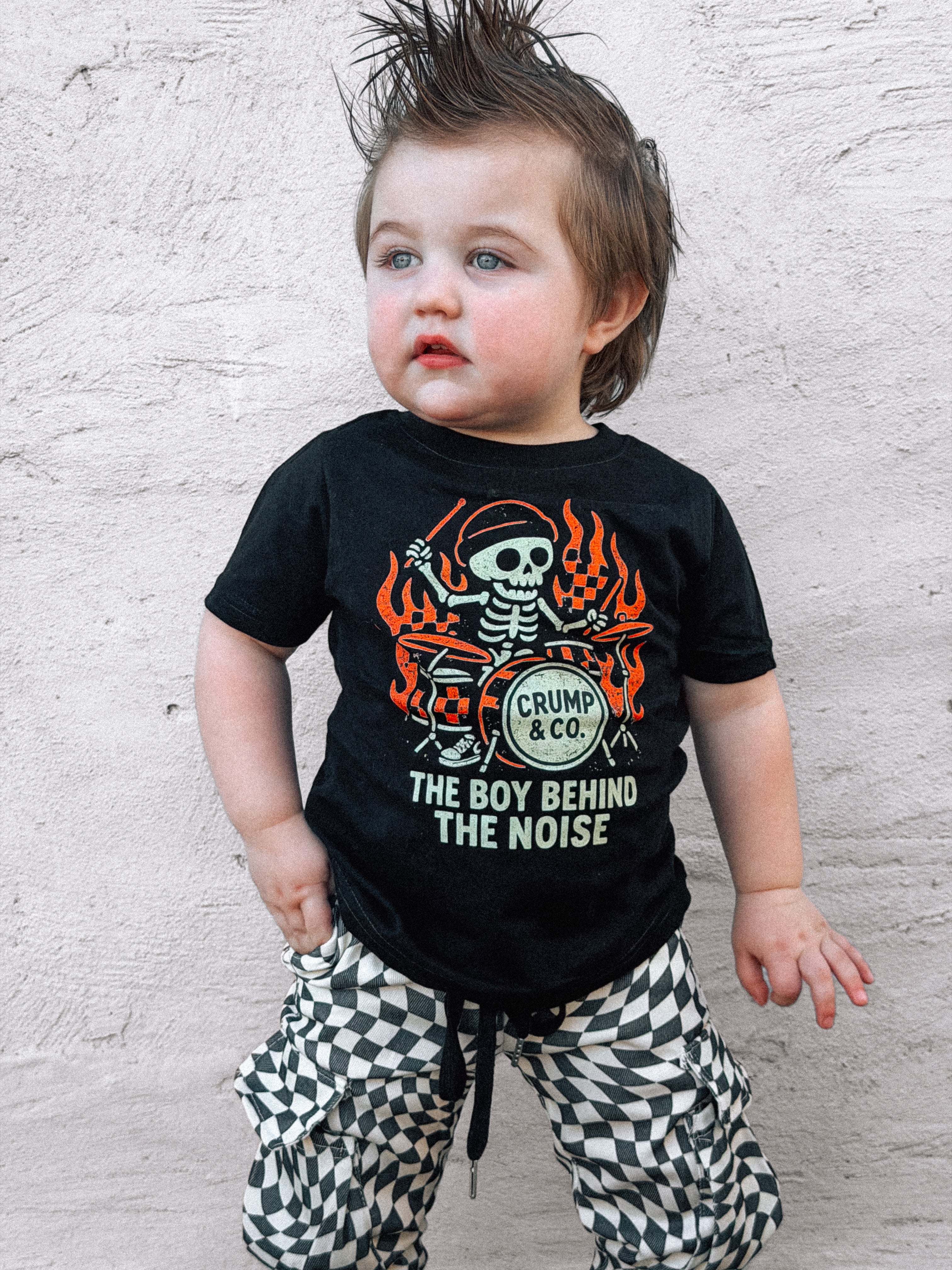 Behind The Noise | Black Graphic T-shirt