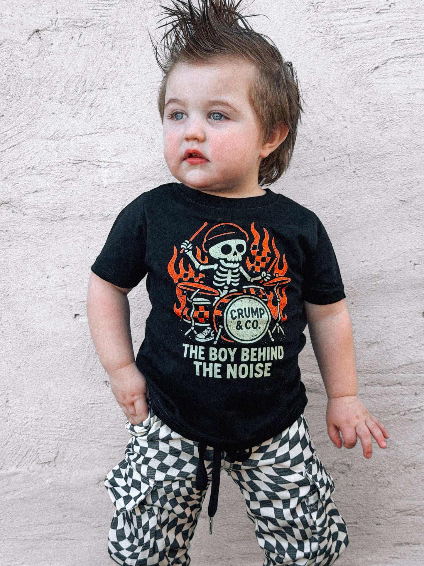 Behind The Noise | Black Graphic T-shirt
