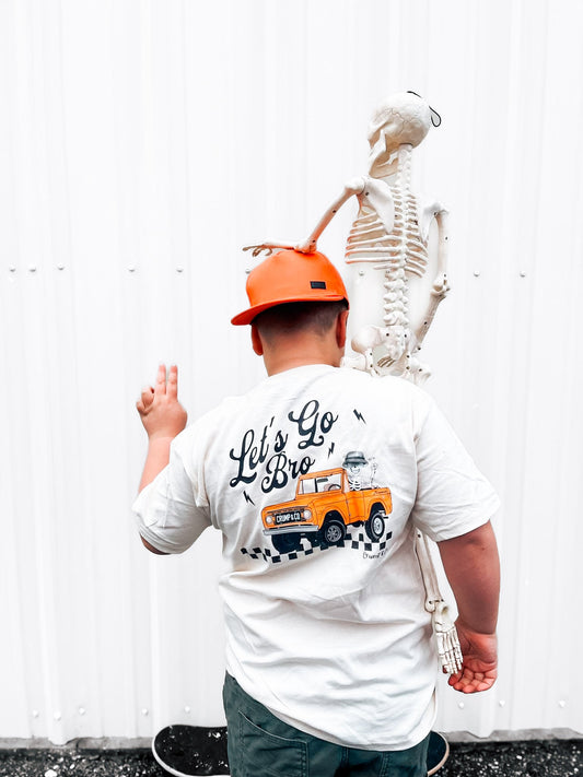 Let's Go Bro | Ivory Graphic T-Shirt
