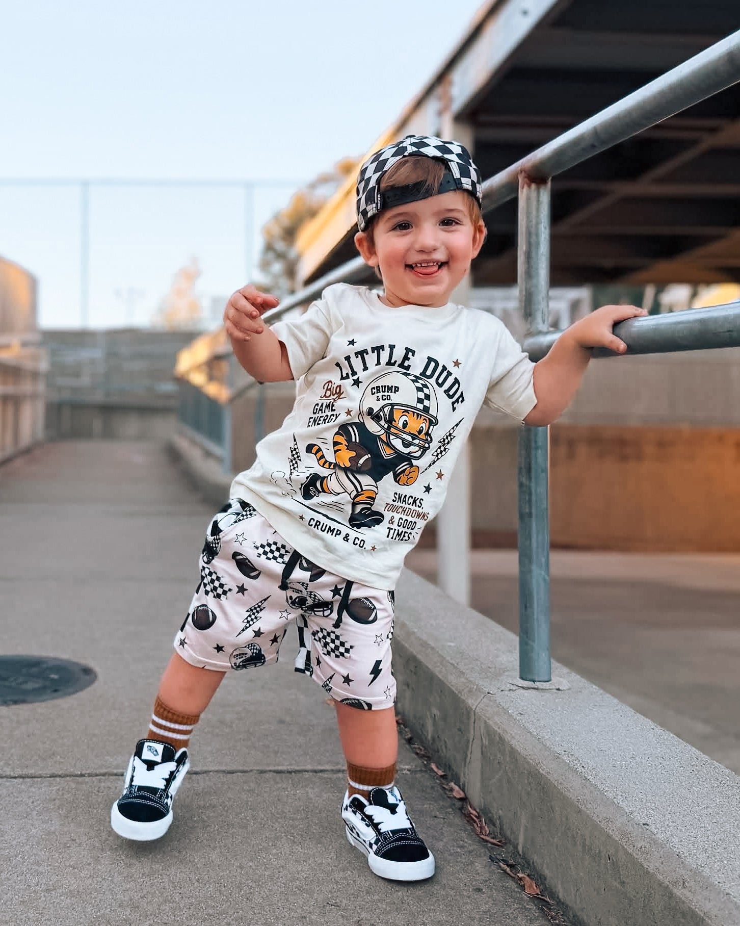 Little Dude Big Game | Ivory Graphic T-Shirt