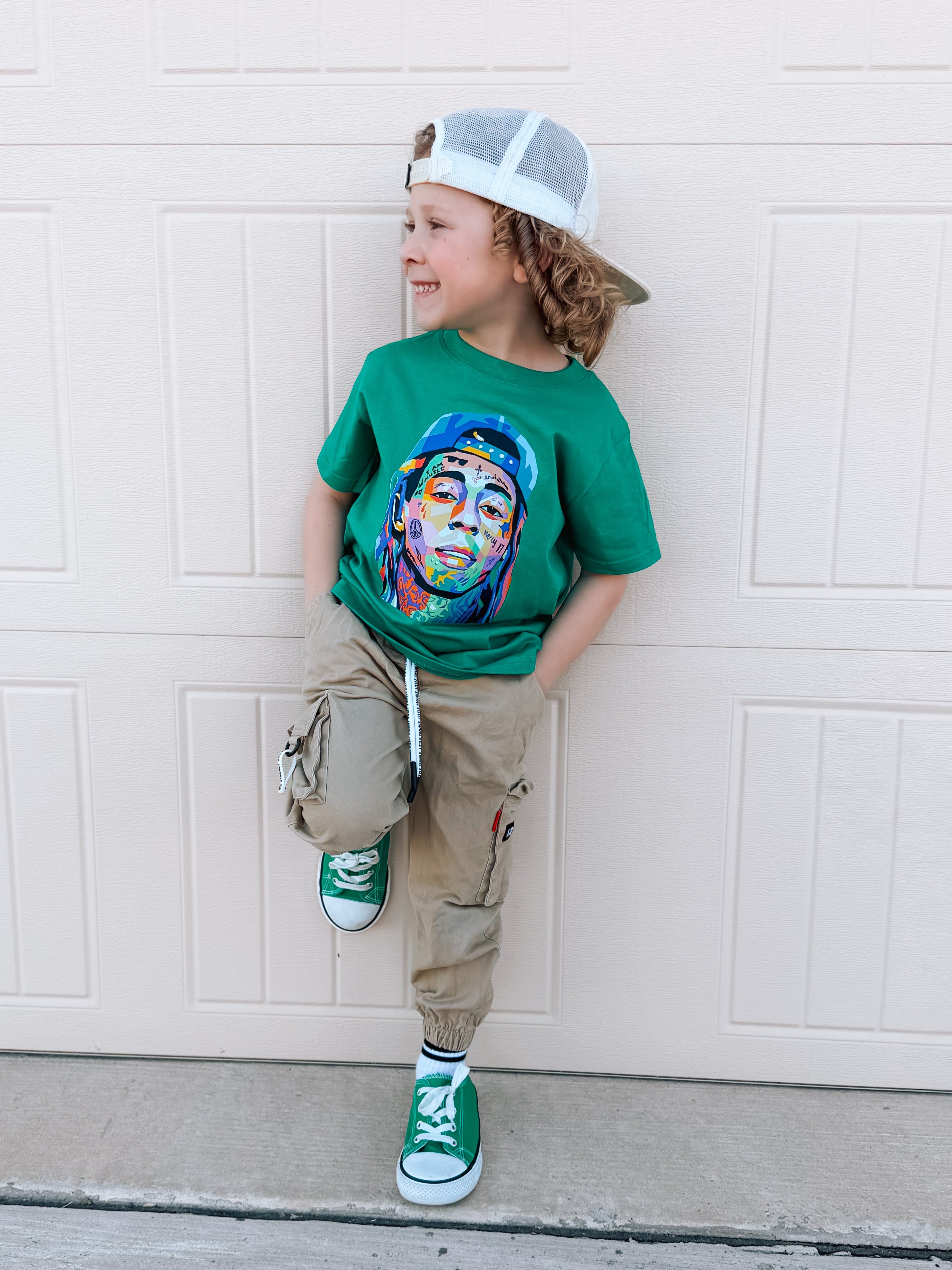 Weezy | Green Graphic T-Shirt