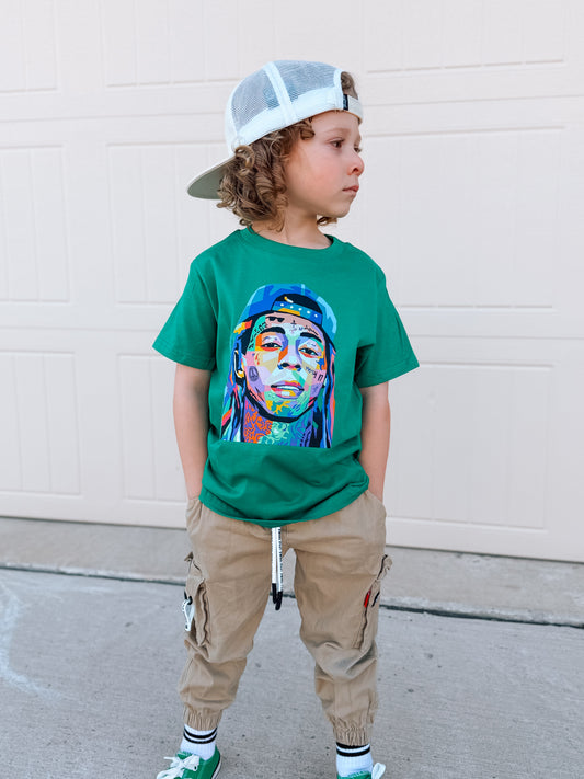 Weezy | Green Graphic T-Shirt