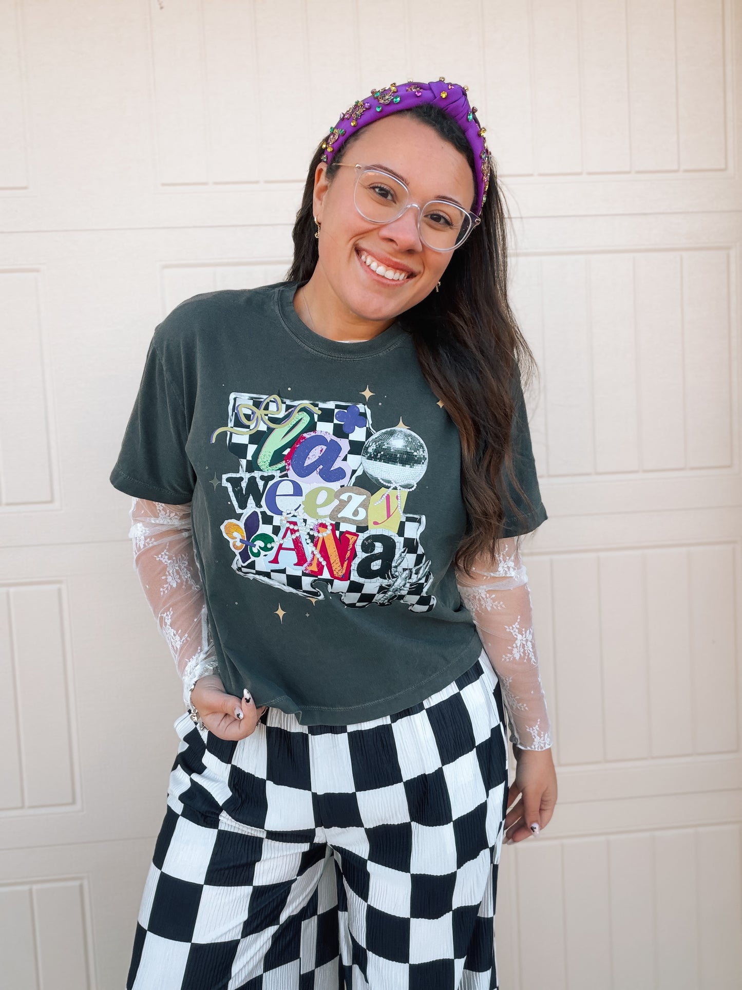 La WEEZY Ana | Comfort Color Crop Tee- Pepper