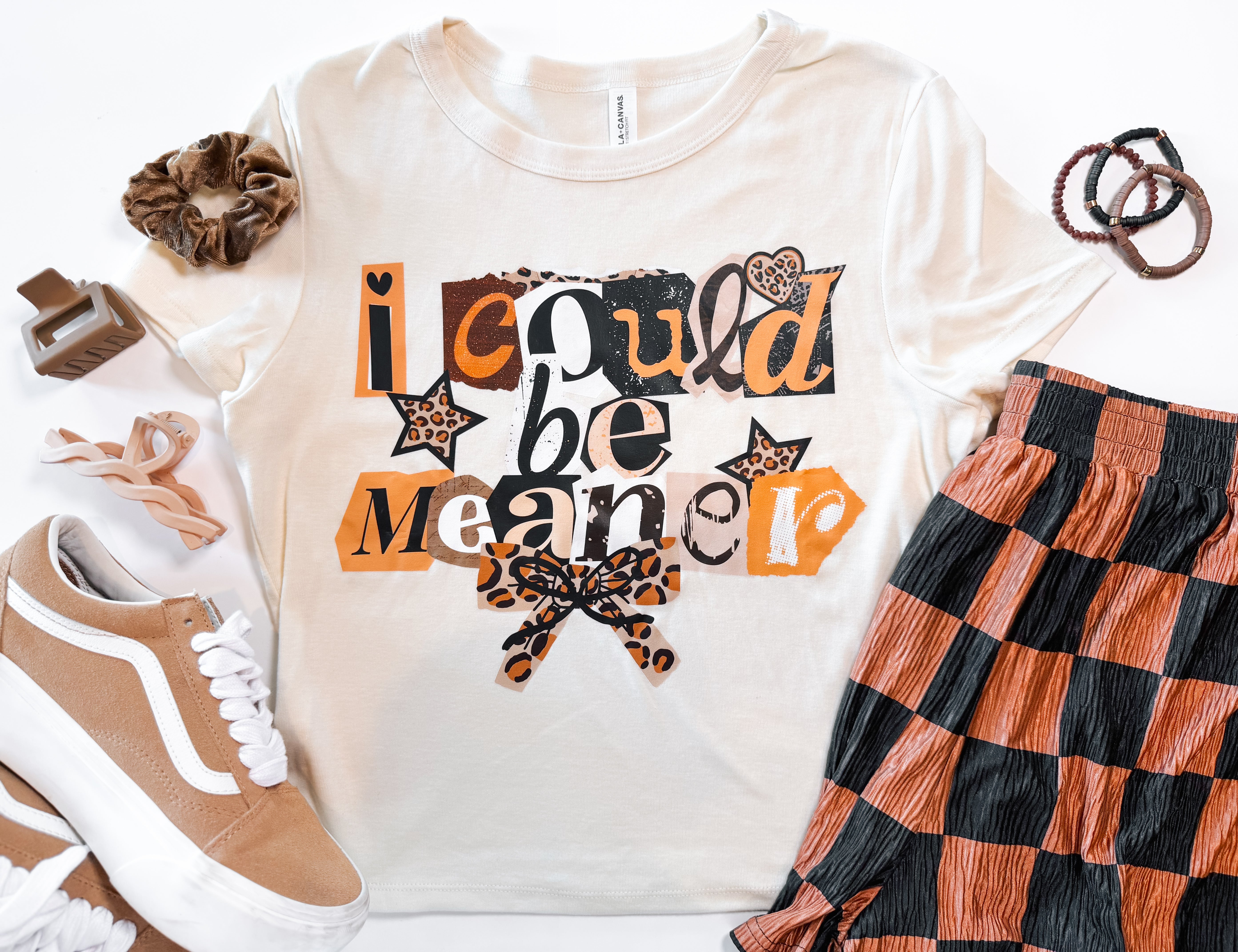 Could Be Meaner | Bella Canvas Baby Tee Ivory
